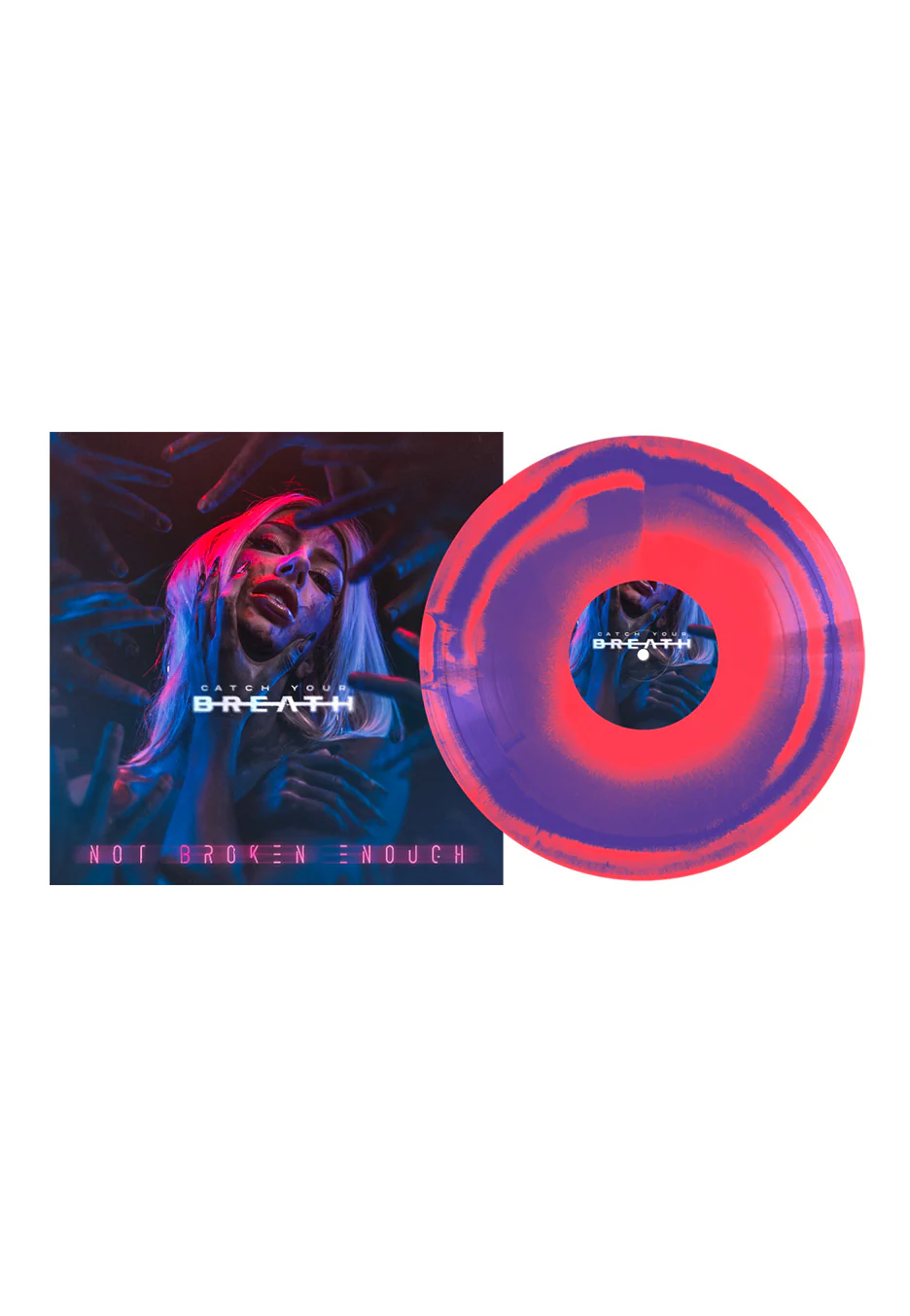 Not Broken Enough Blue & Magenta Smush - Colored Vinyl