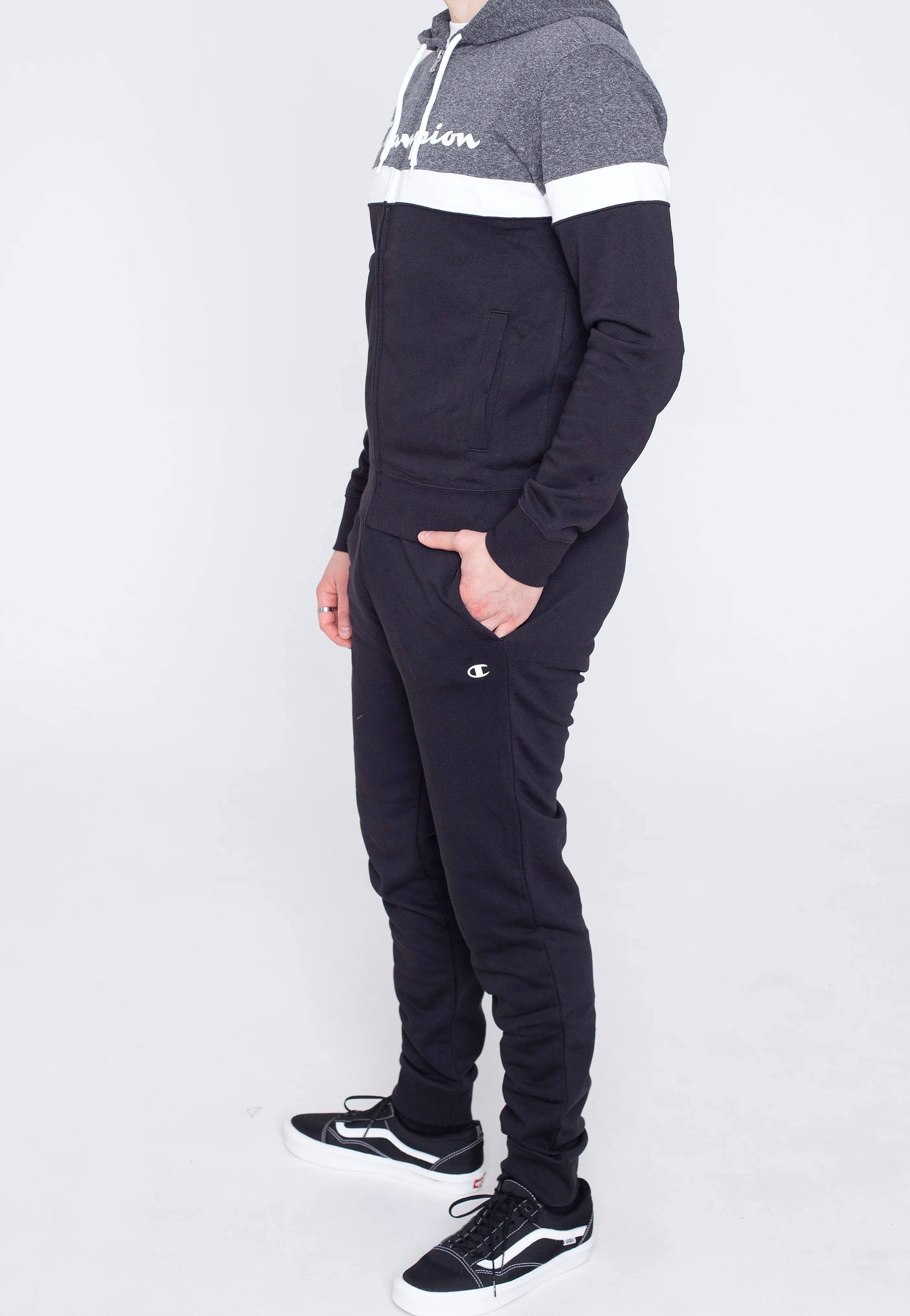 Hooded Full Zip NBK/NBK/GRDKM/WHT - Tracksuit - Image 4