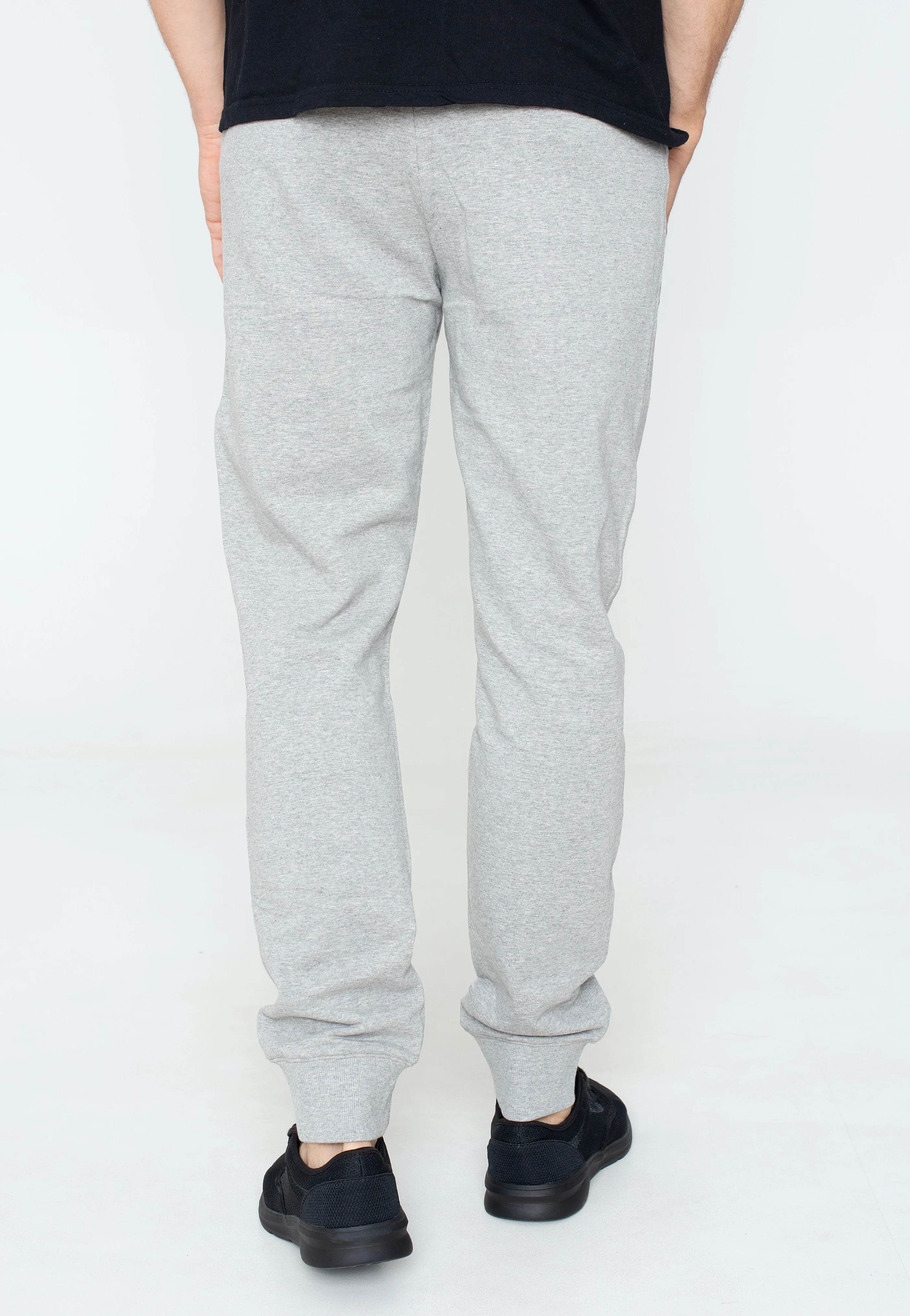Rib Cuff Gray Melange Light - Sweat Pants - Image 3