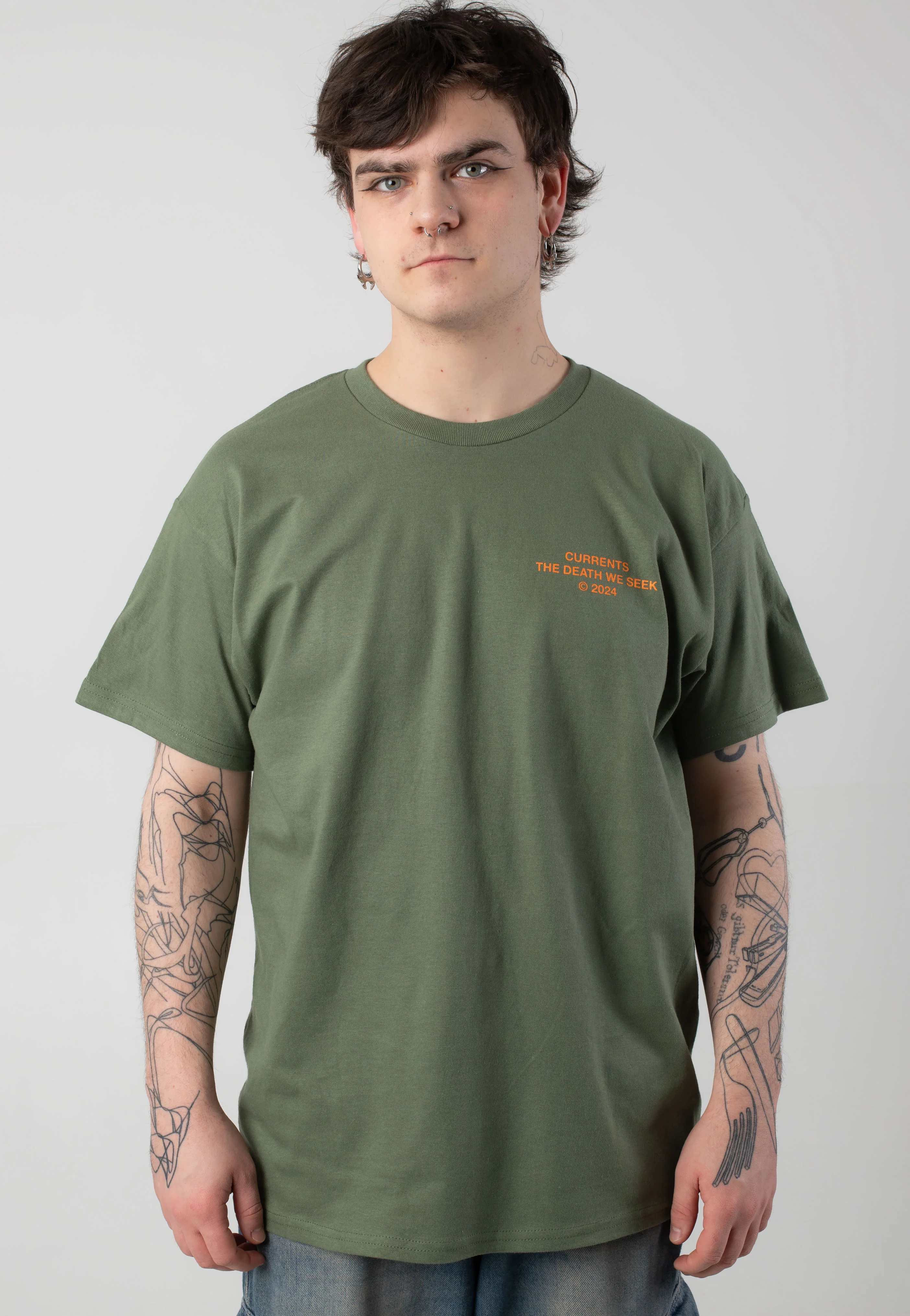 Crown Moon Military Green - T-Shirt - Image 3