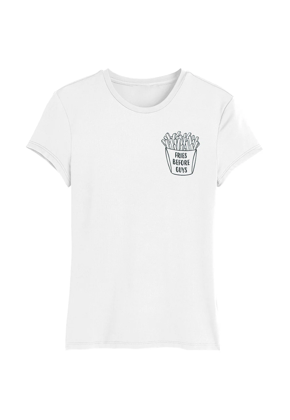 Fries Before Guys Pocket White - Girly - Image 4