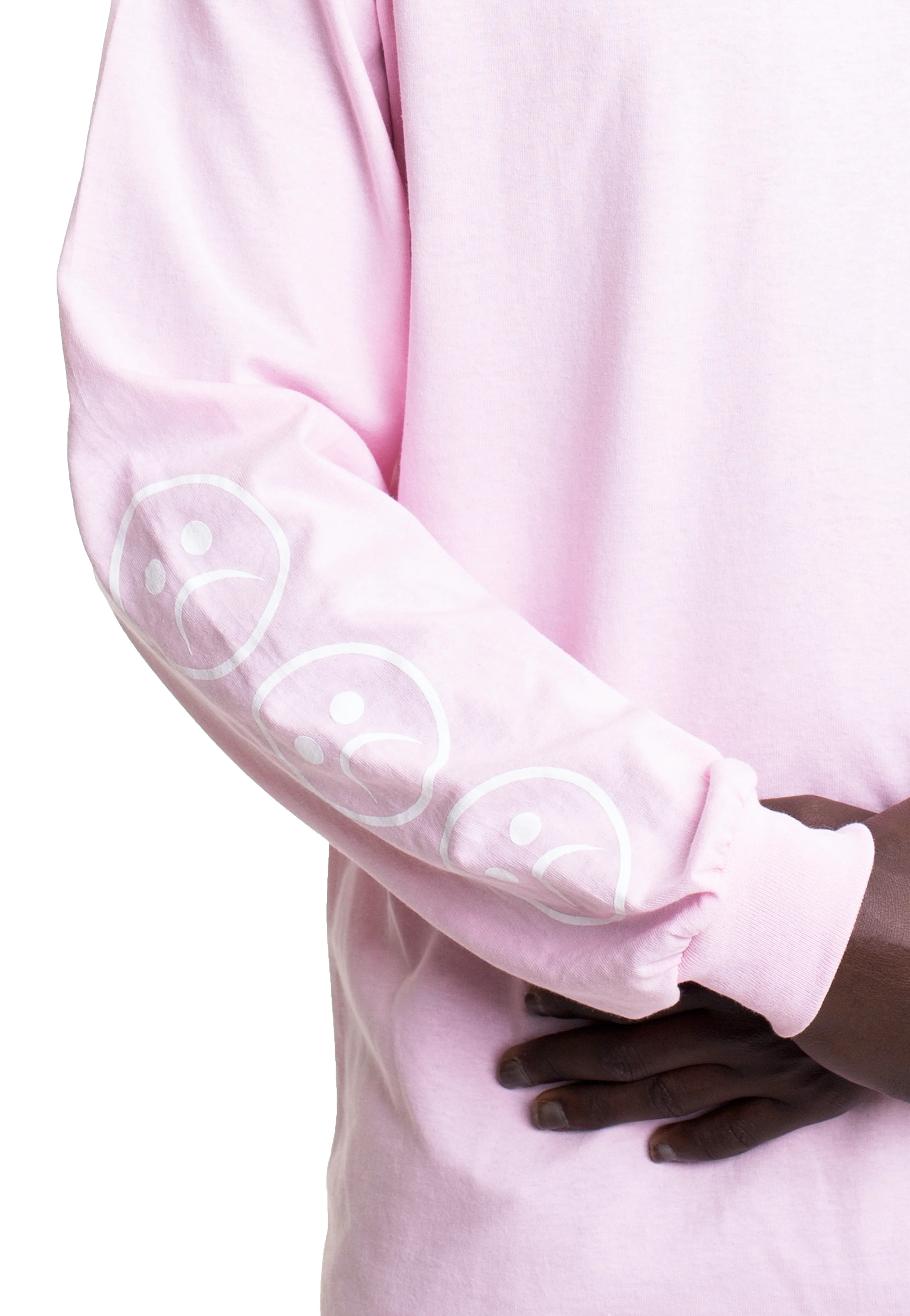 Sad Smiley Pink - Longsleeve - Image 4