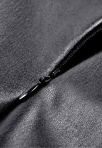 Edgy Leather Punk Asymmetrical - Dress - Image 15
