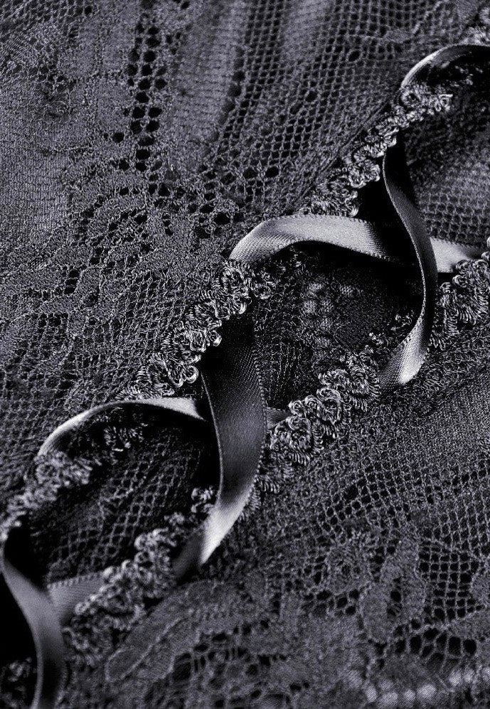 Gothic Black Lace Frill Swallow Tail Mermaid - Dress - Image 9