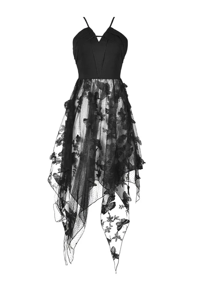 Gothic Sexy Butterfly Strap - Dress - Image 6