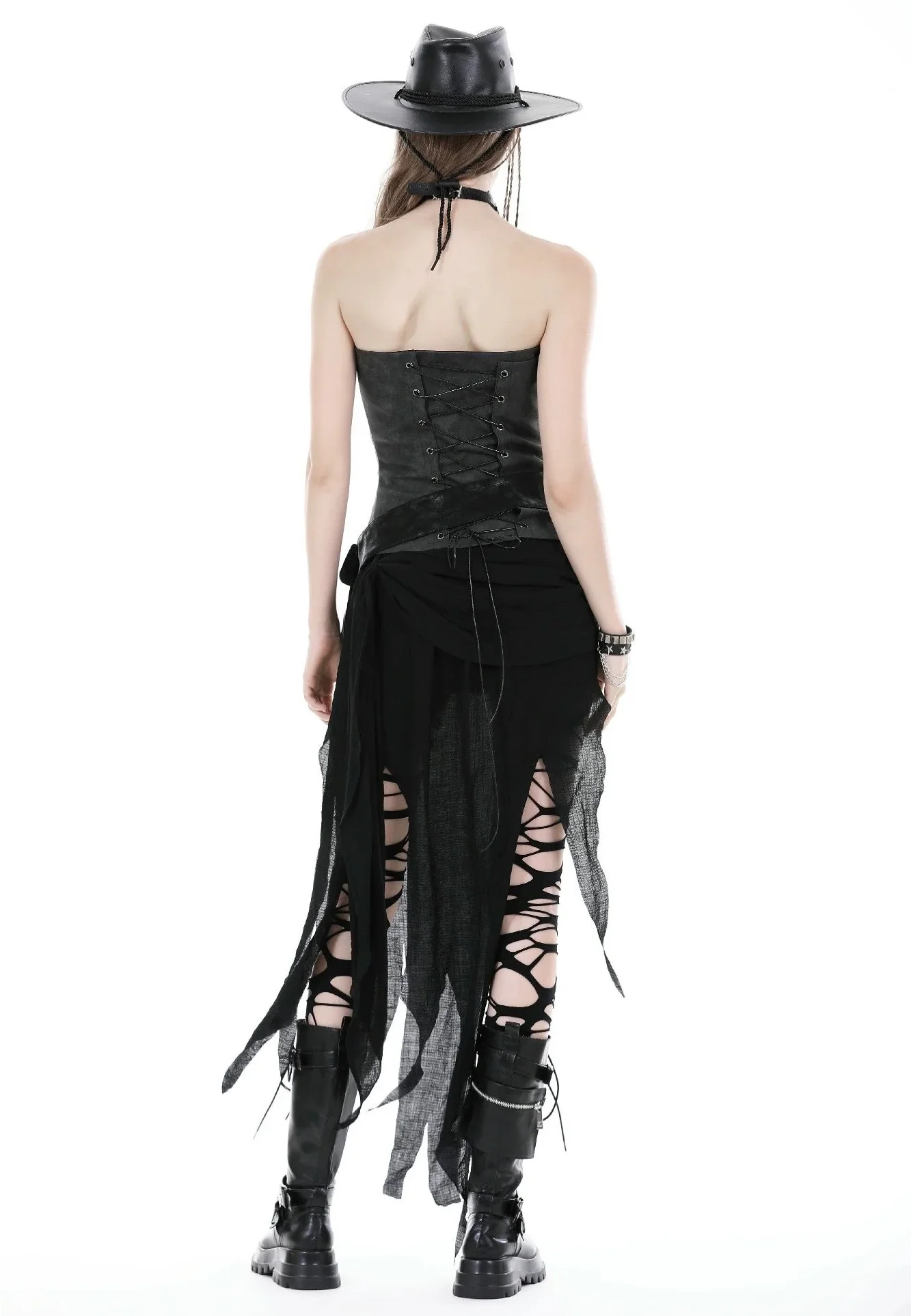 Punk Decadent Irregular Black - Skirt - Image 4