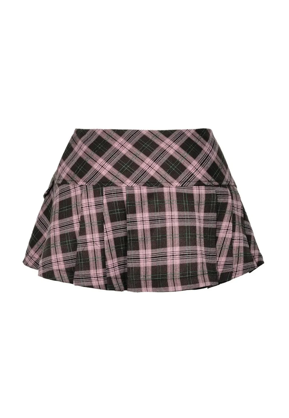 Punk Pink Plaid - Skirt - Image 7