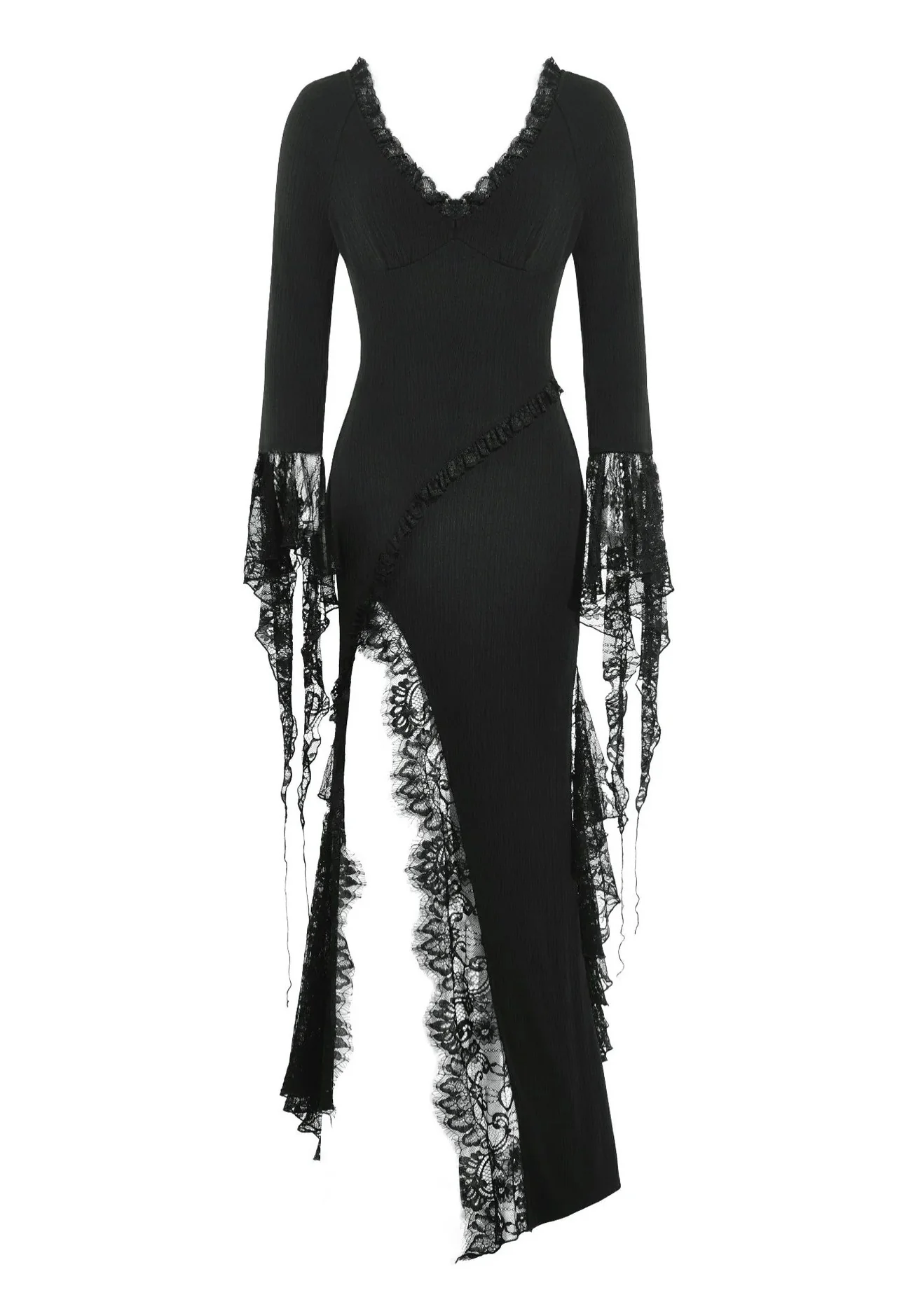 Sexy Witch Asymmetrical Long - Dress - Image 6