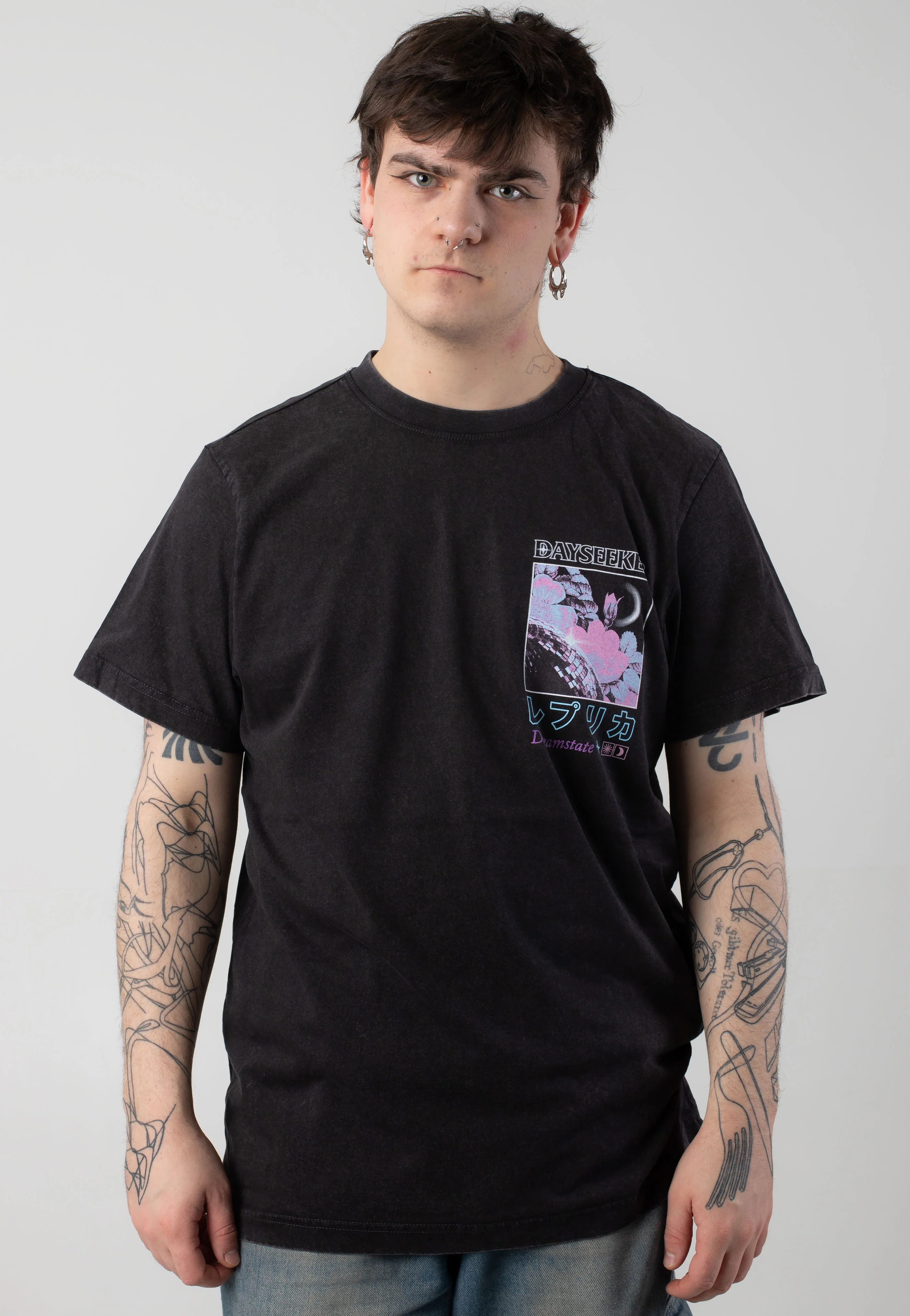 Disco Wreath Acid Wash - T-Shirt - Image 3