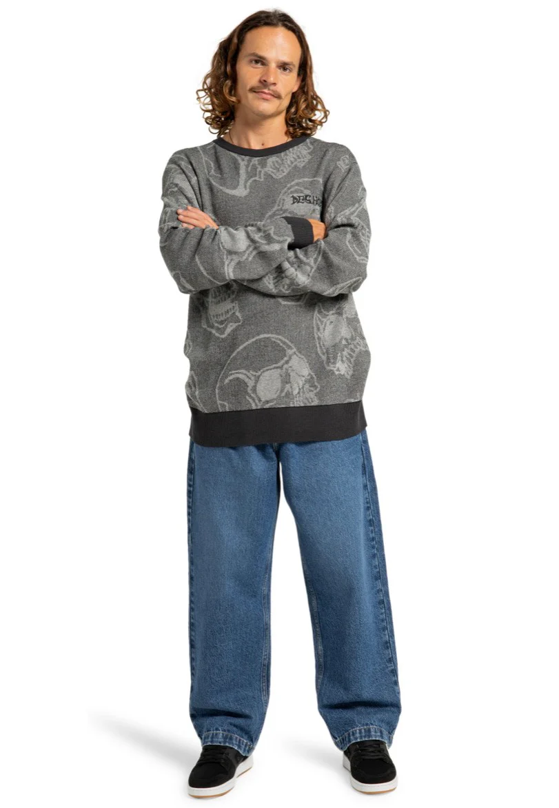Fracture Heather Skully Print - Sweater - Image 2