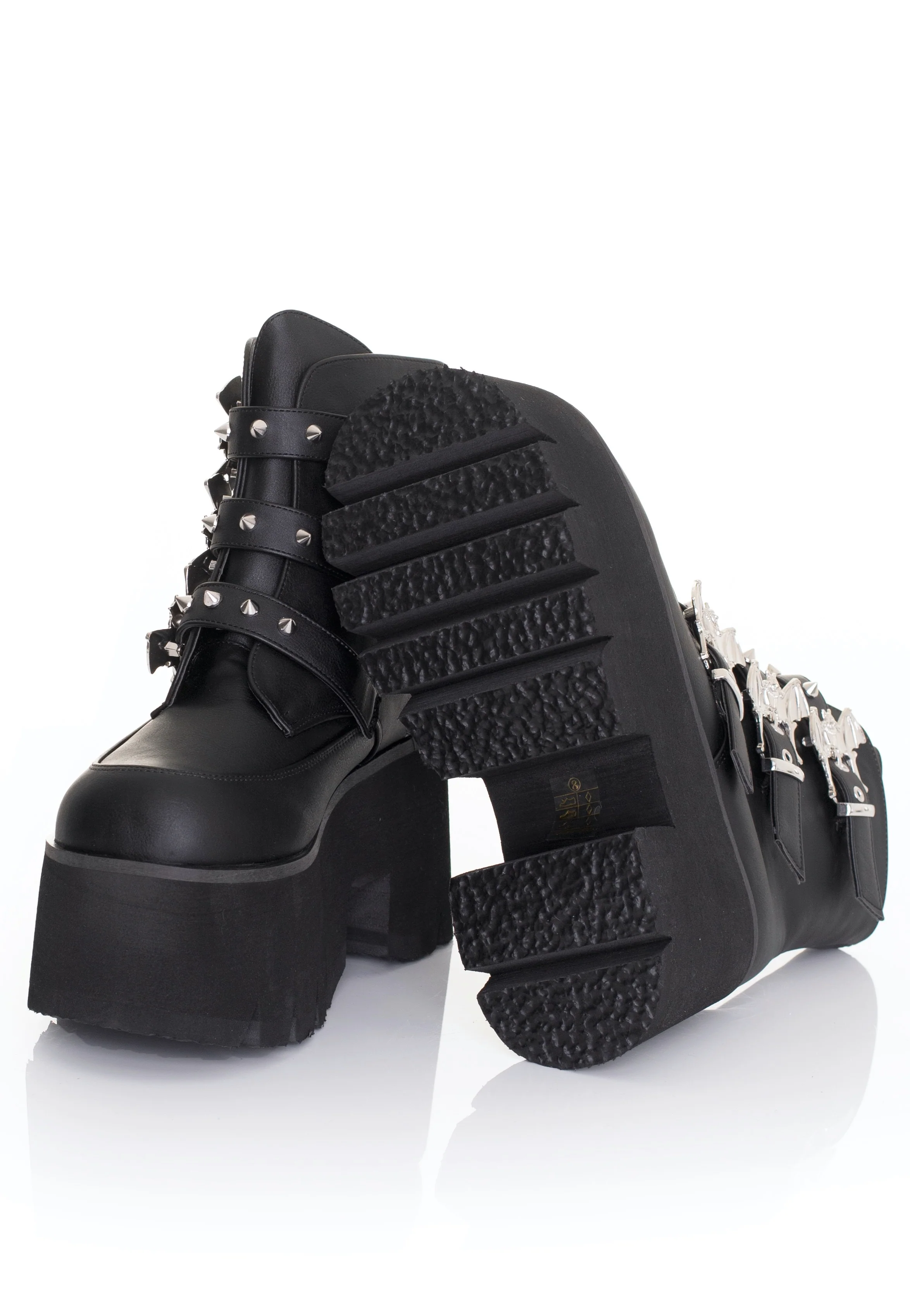 Ashes 55 Black Vegan Leather - Girl Shoes - Image 3