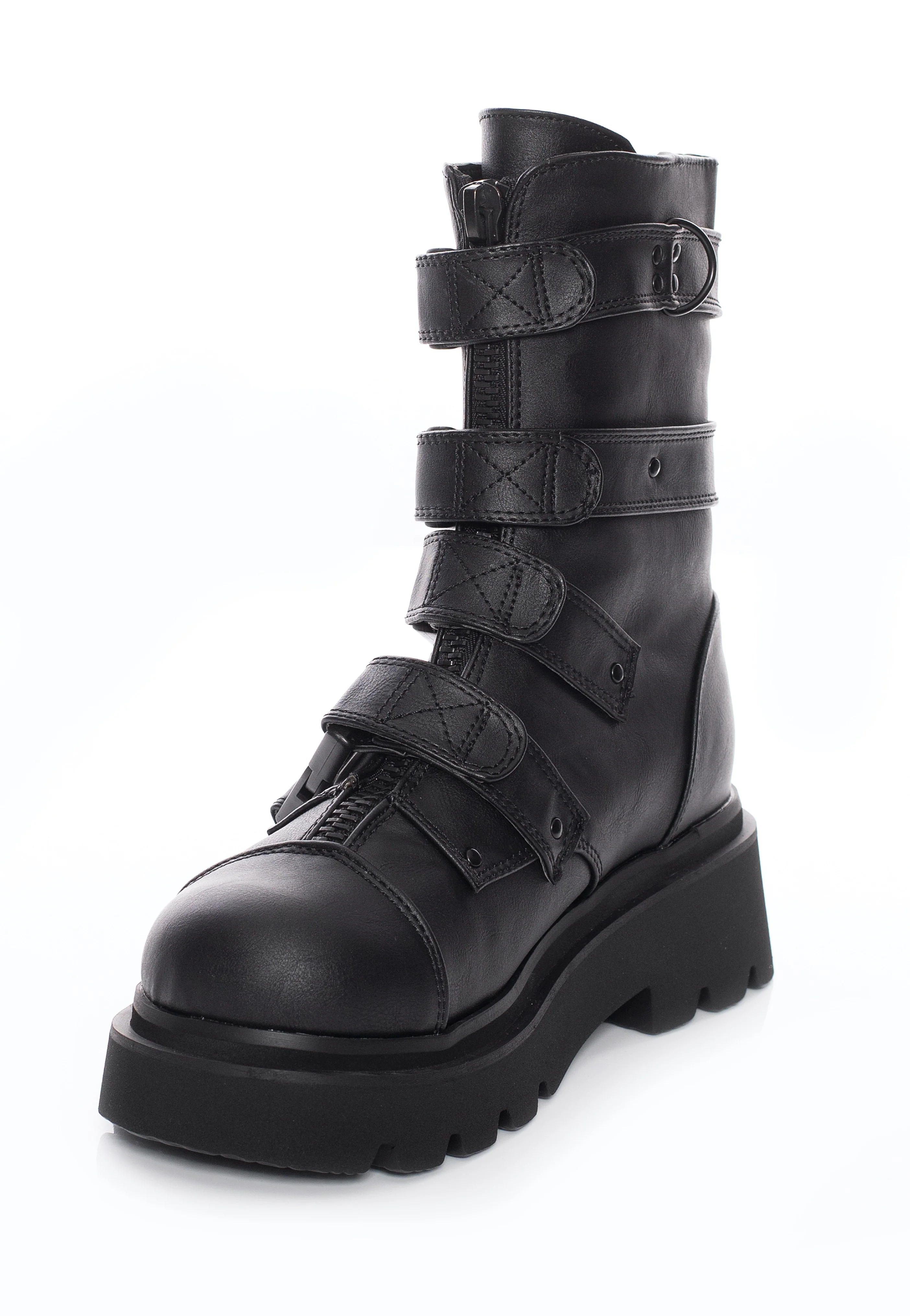 Renegade 55 Black Vegan Leather - Girl Shoes - Image 2