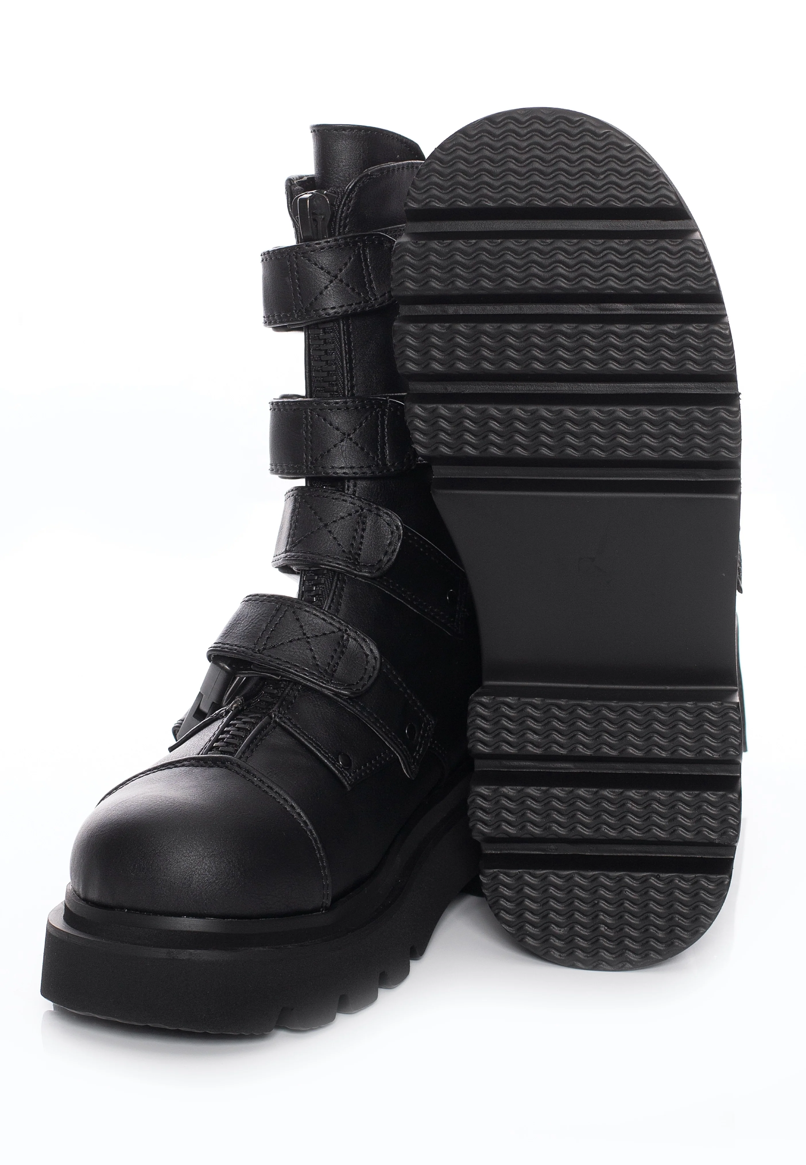 Renegade 55 Black Vegan Leather - Girl Shoes - Image 3