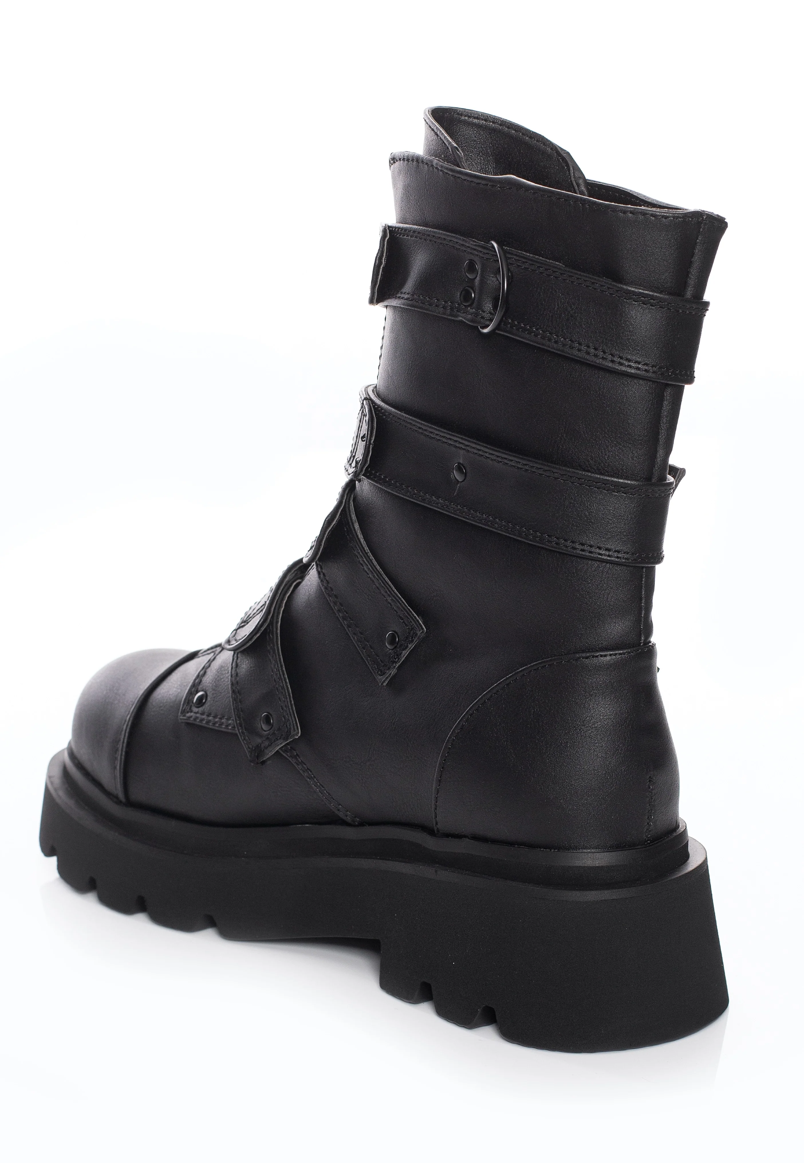 Renegade 55 Black Vegan Leather - Girl Shoes - Image 4
