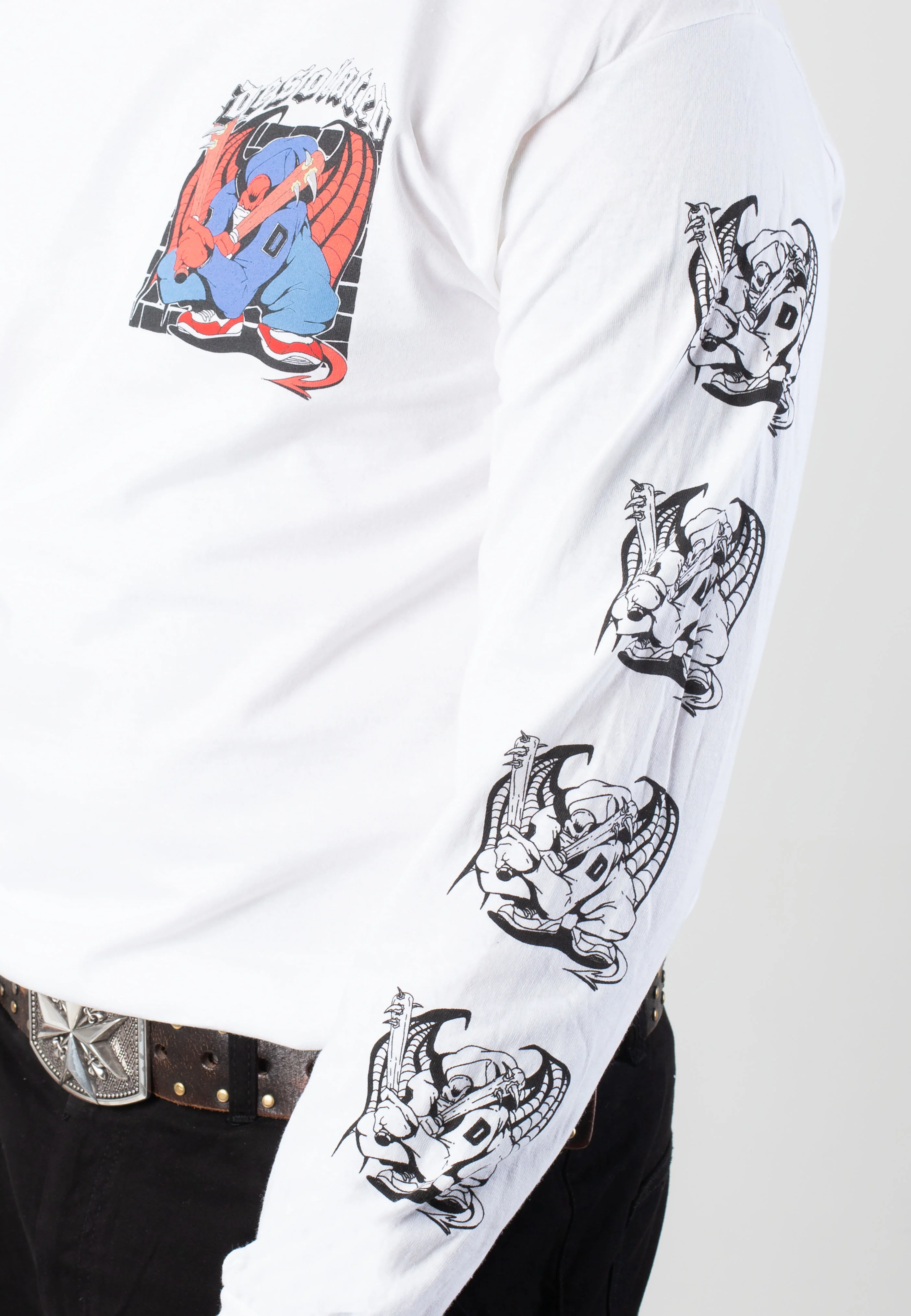 Devil Crew White - Longsleeve - Image 5