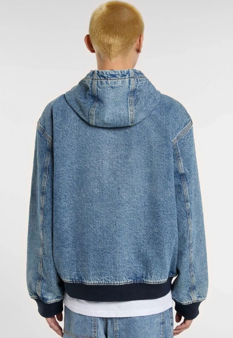 Hooded Rinsed Fade - Jeans Jacket - Image 3