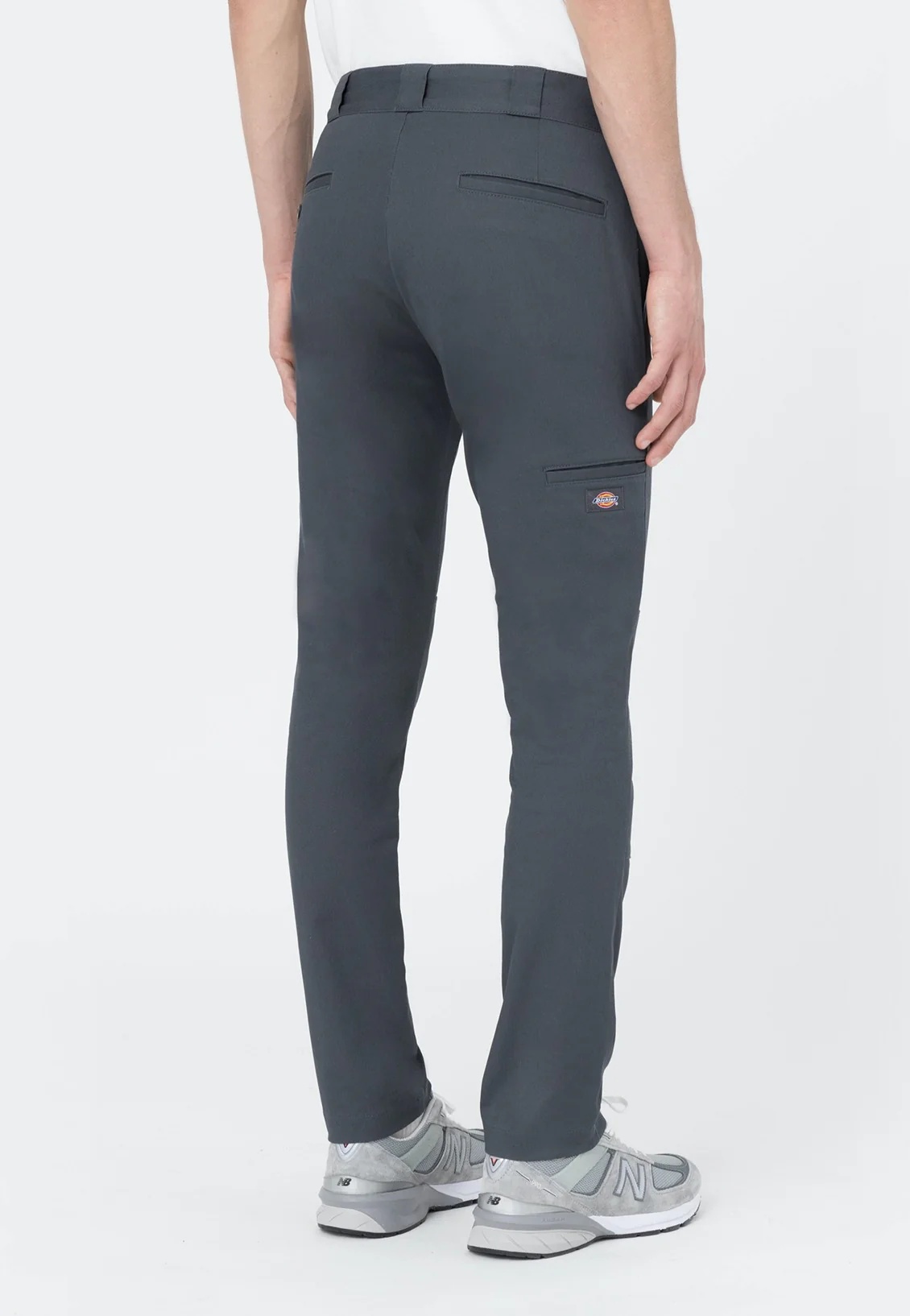 Slim Skinny Double Knee Charcoal Grey - Pants - Image 3