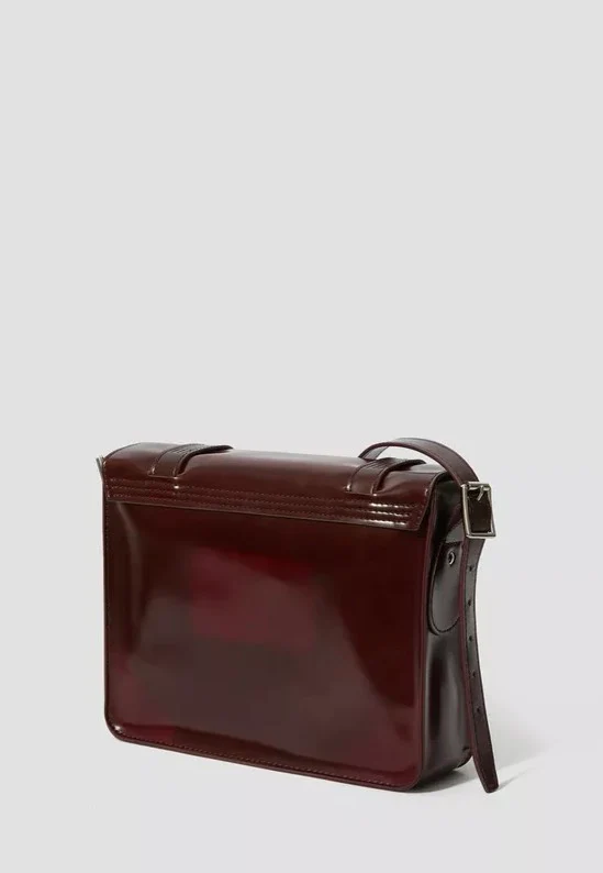 11" Satchel Bag Cherry Red Oxford Rub Off - Bag - Image 4