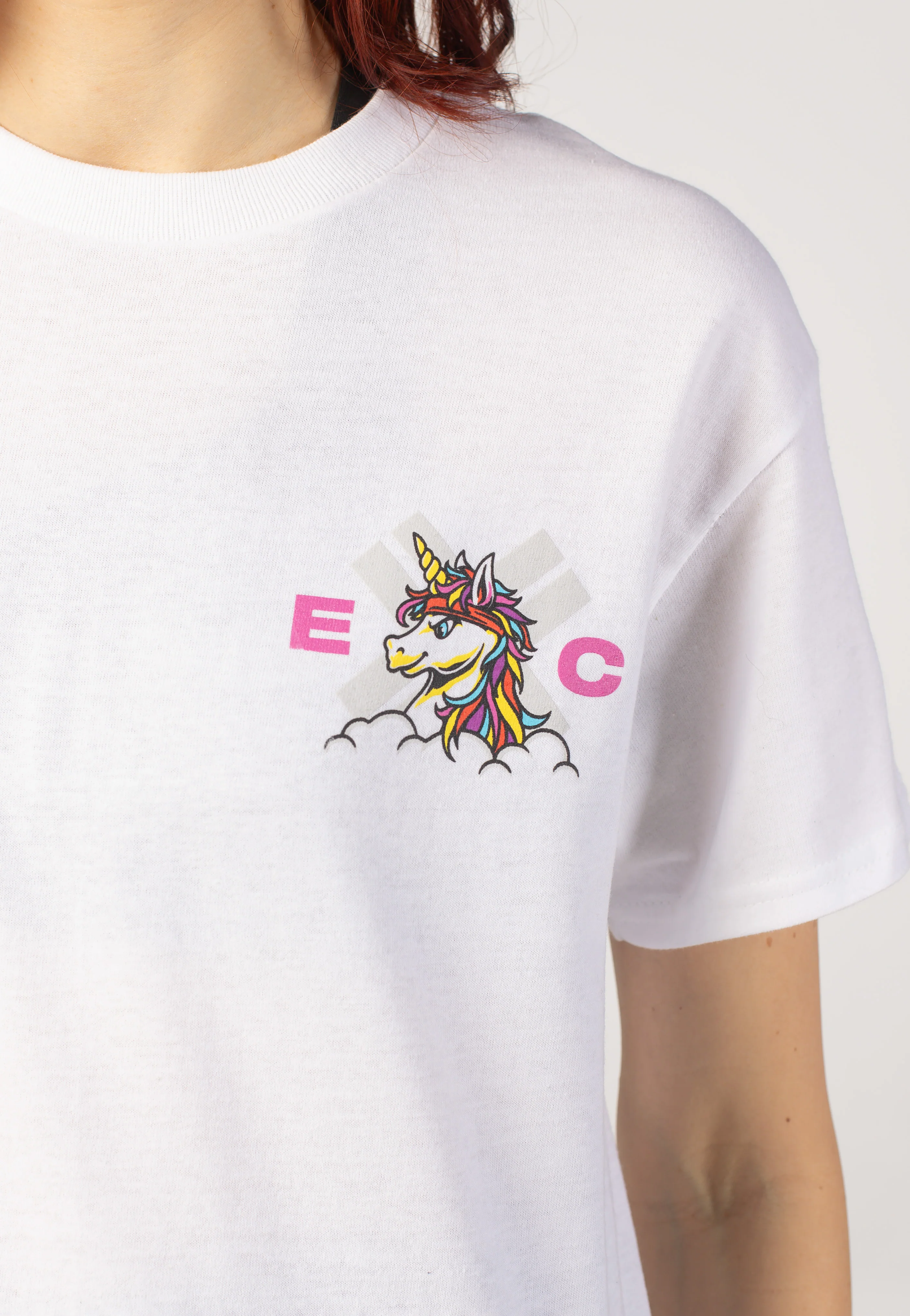 Spaceman Unicorn White - T-Shirt - Image 7