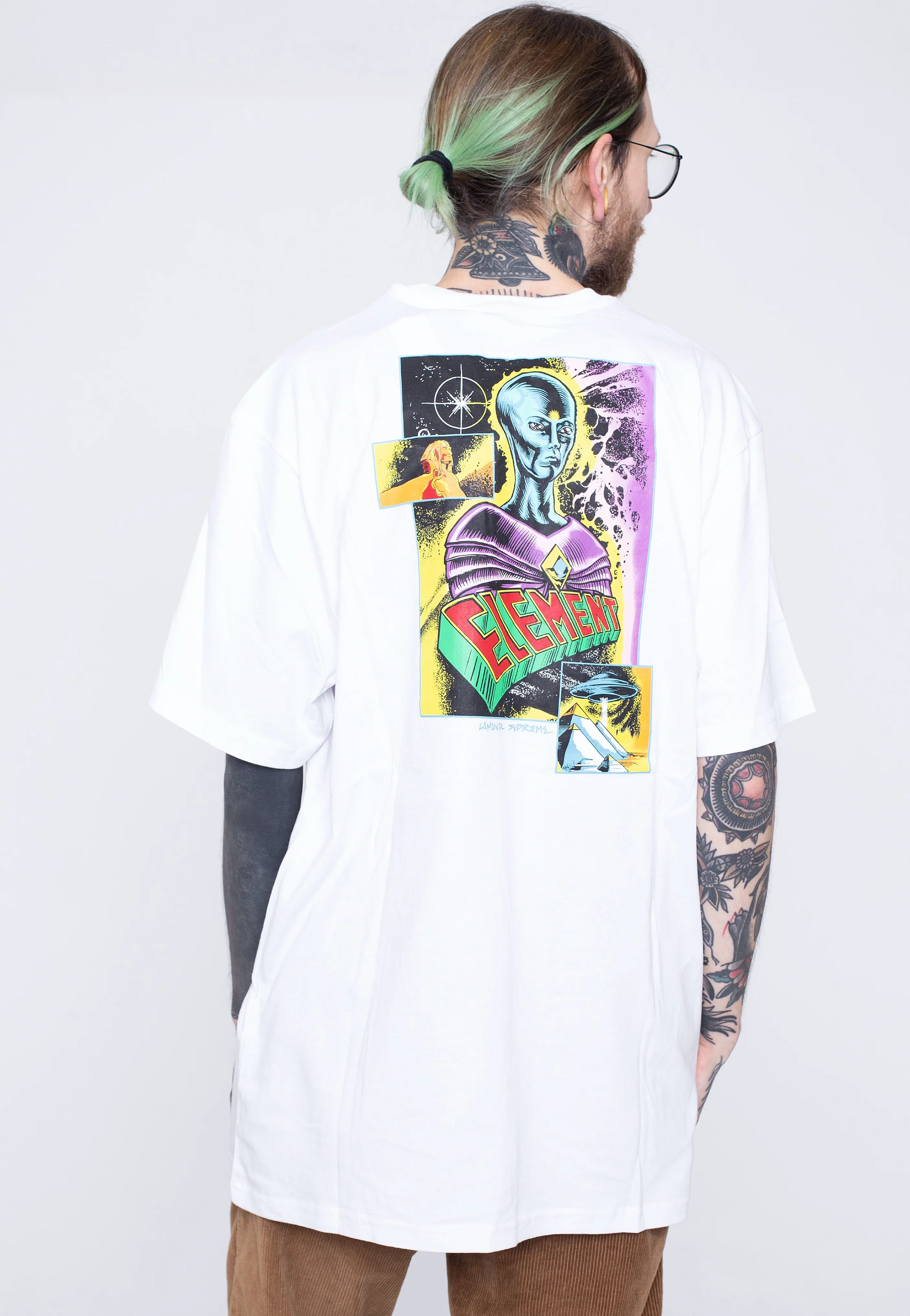 Escape Mind Optic White - T-Shirt - Image 2