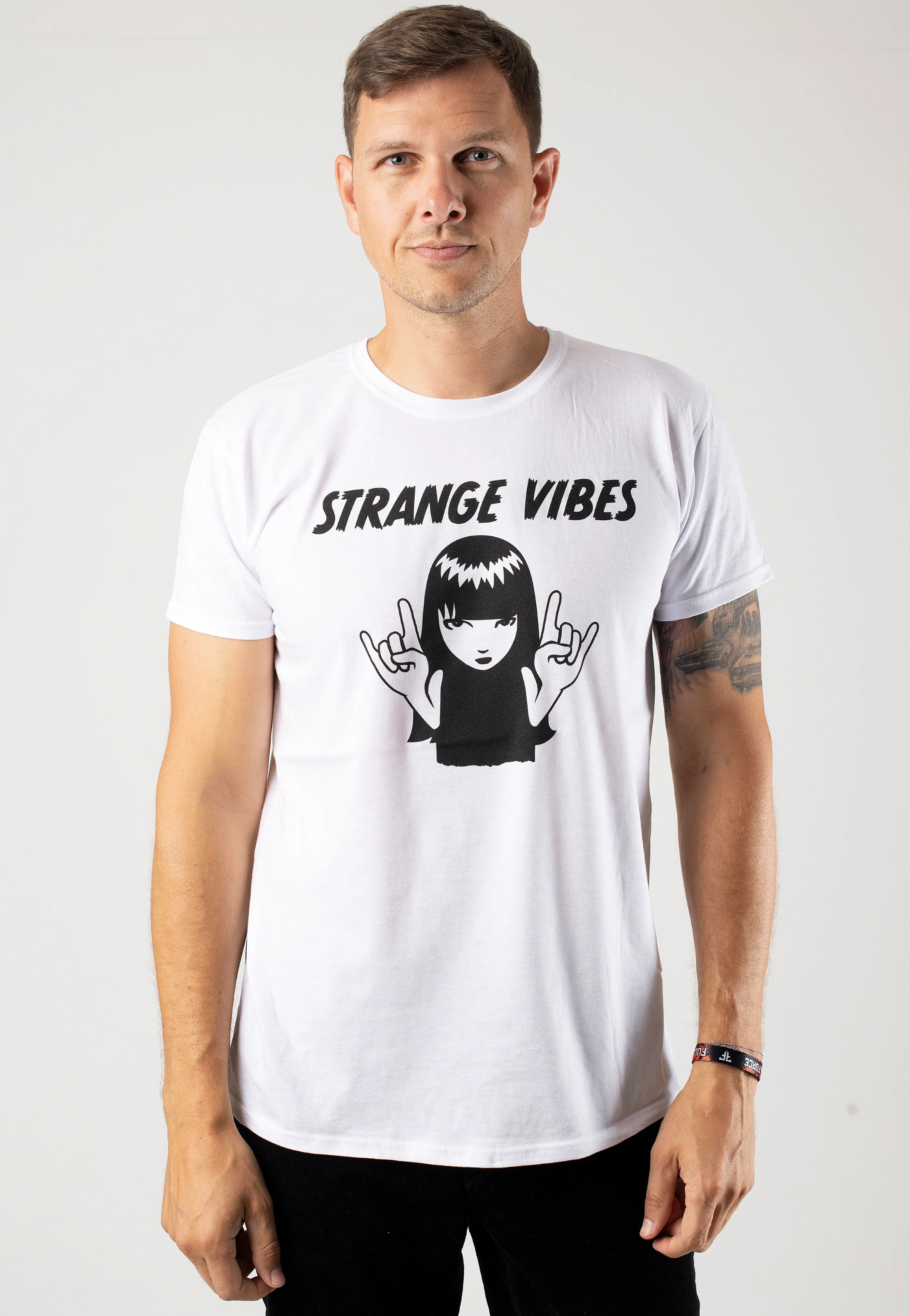 Strange Vibes White - T-Shirt - Image 3