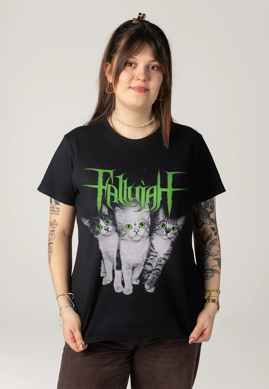 Green Logo Cats - T-Shirt - Image 5