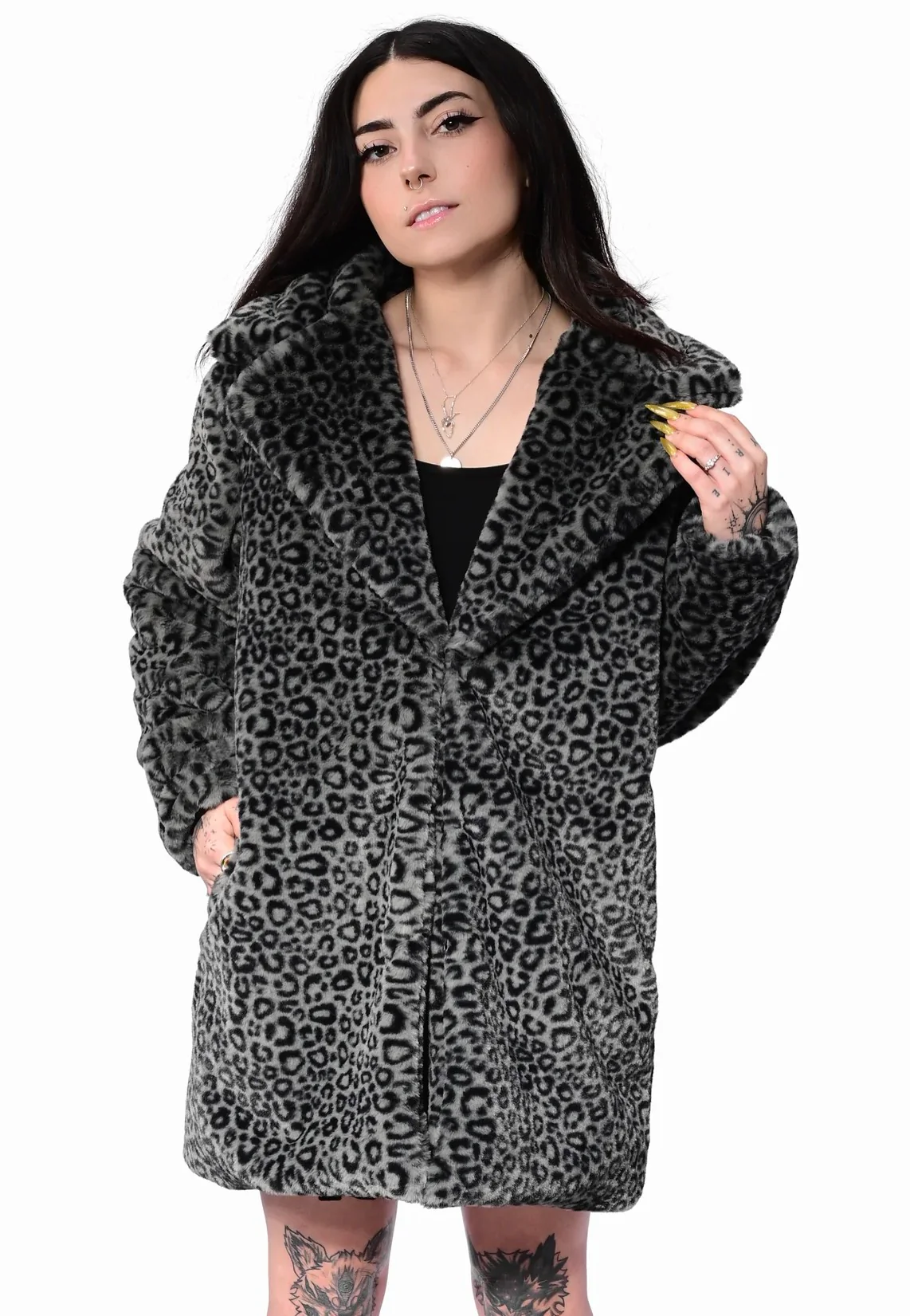 Charli Leopard Grey - Jacket - Image 4
