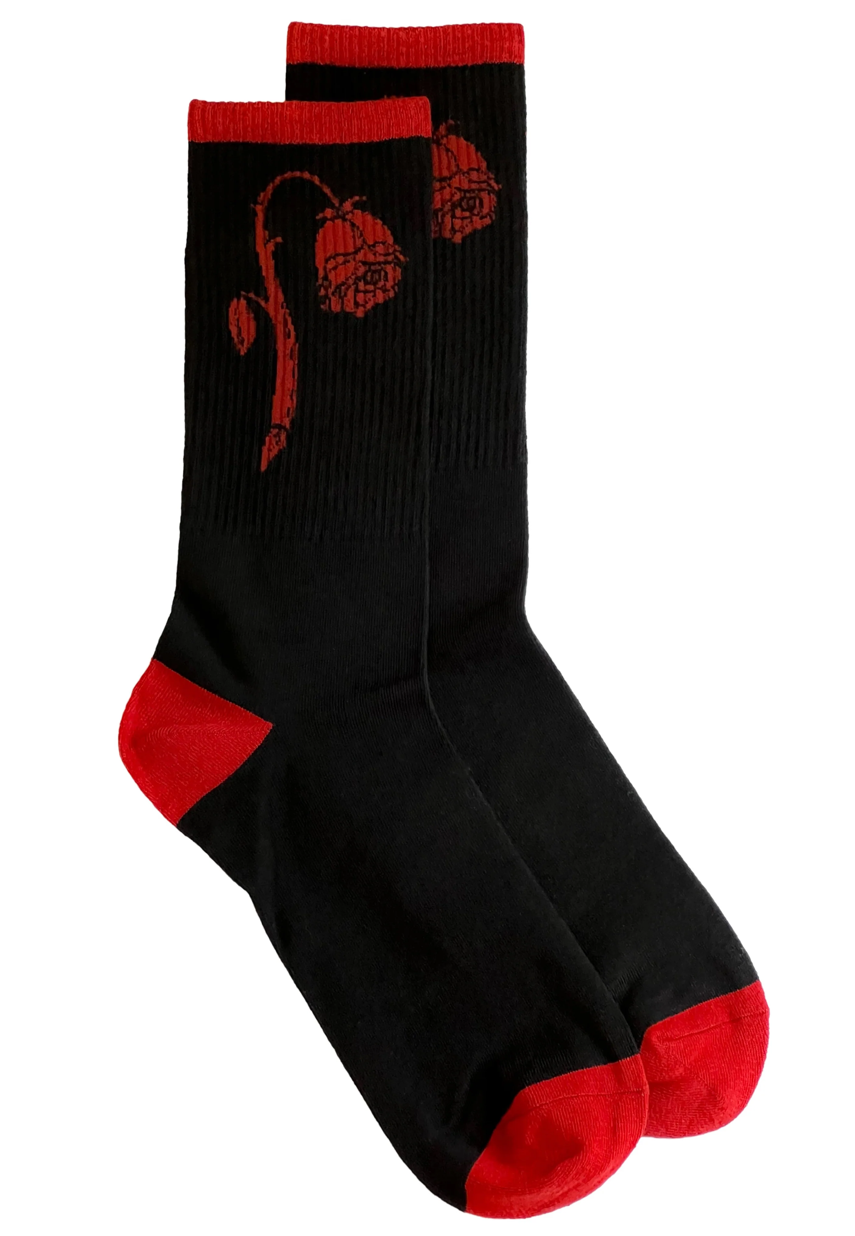 Foxblood Weeping Rose Black/Red - Socks - Image 5