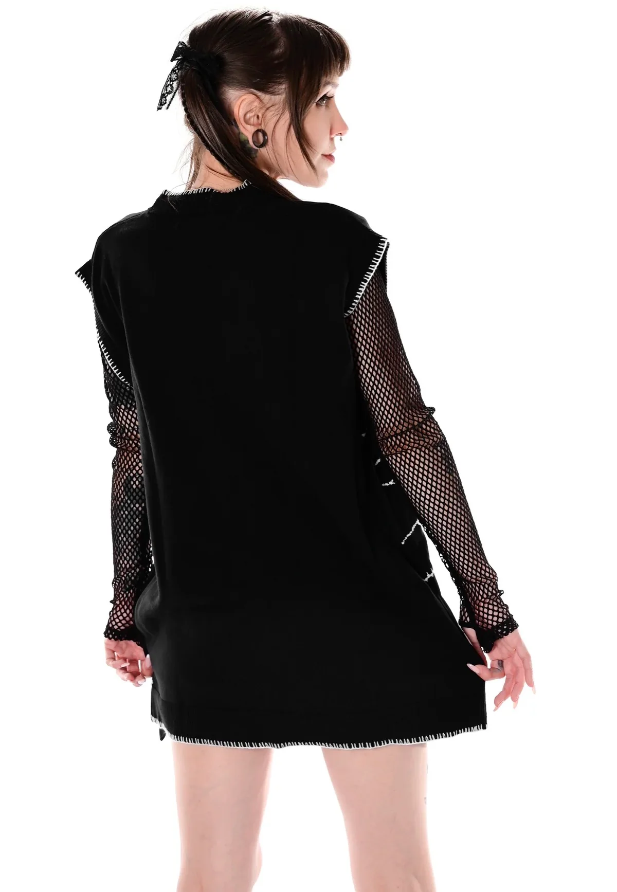 Halloween Night Patchwork Black - Vest - Image 4