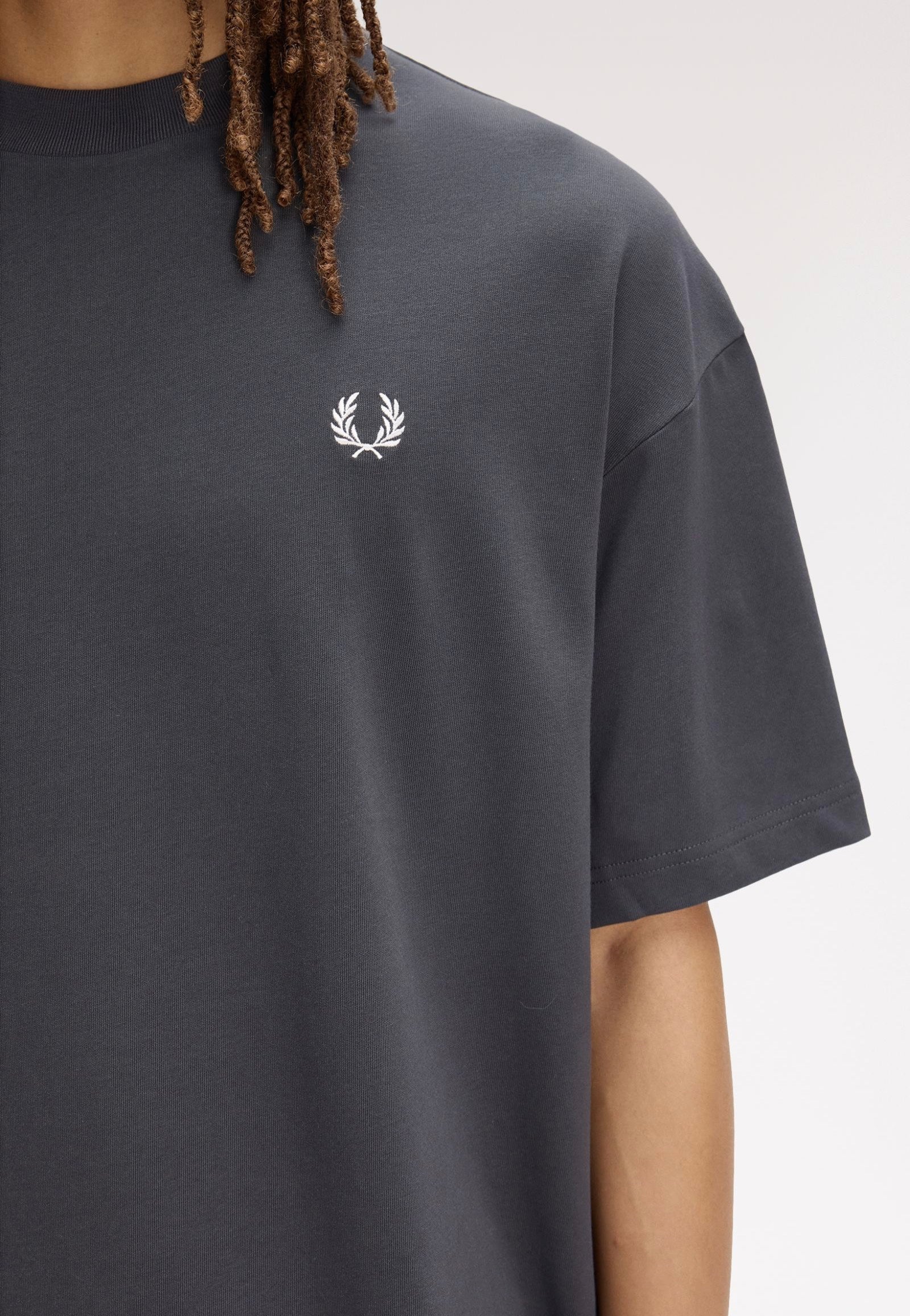 Back Print Laurel Wreath Anchor Grey - T-Shirt - Image 7