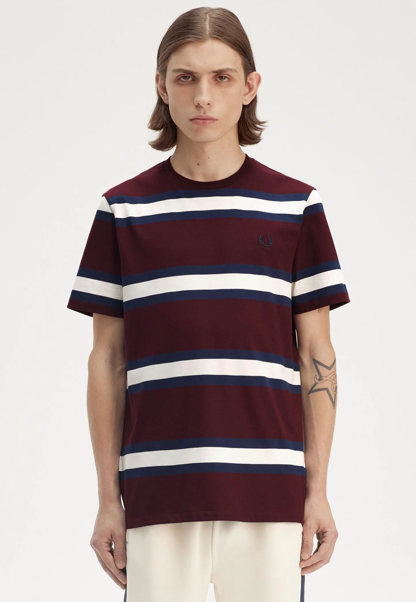 Bold Stripe Oxblood - T-Shirt - Image 5