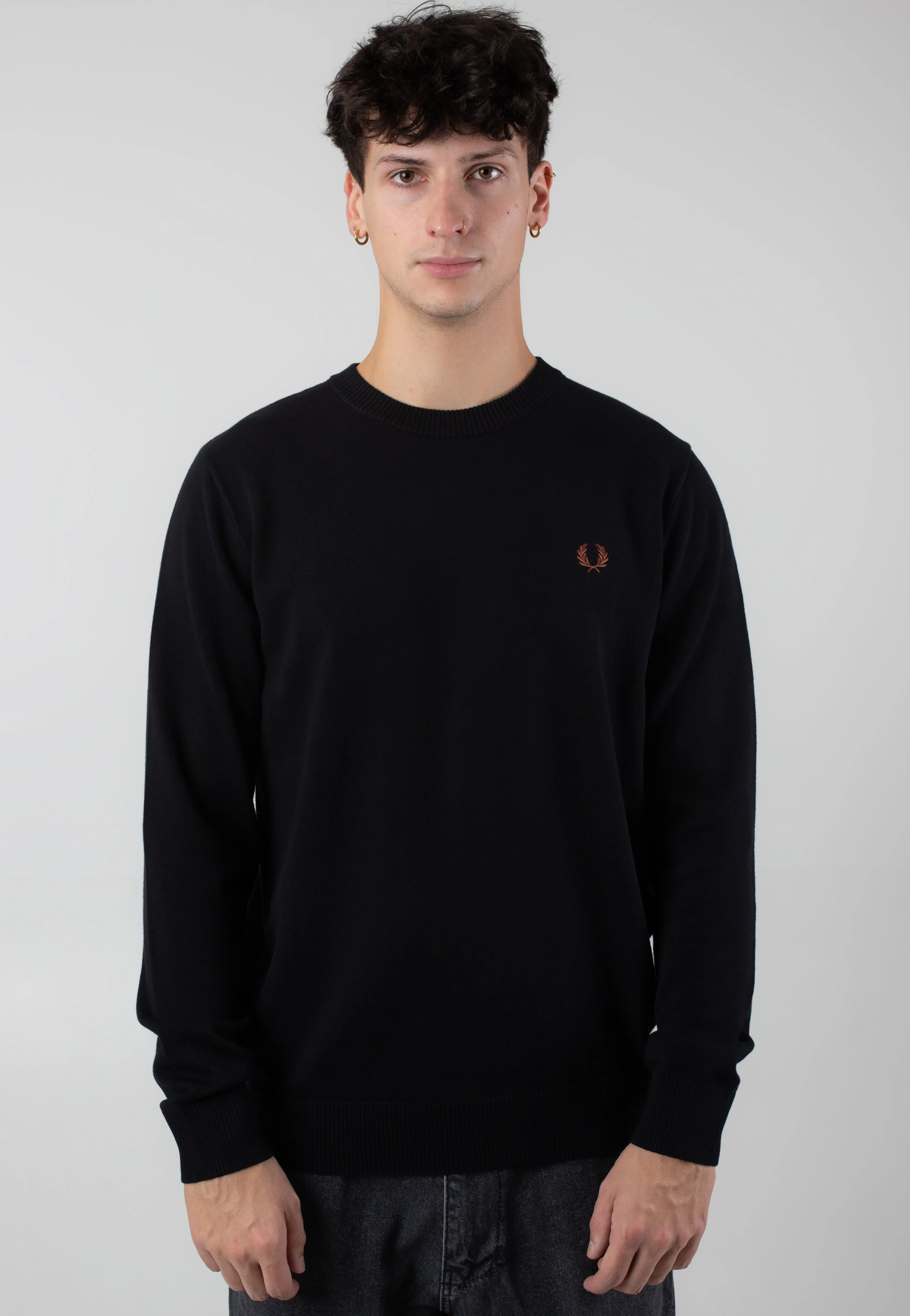 Boucle Laurel Wreath Black - Pullover