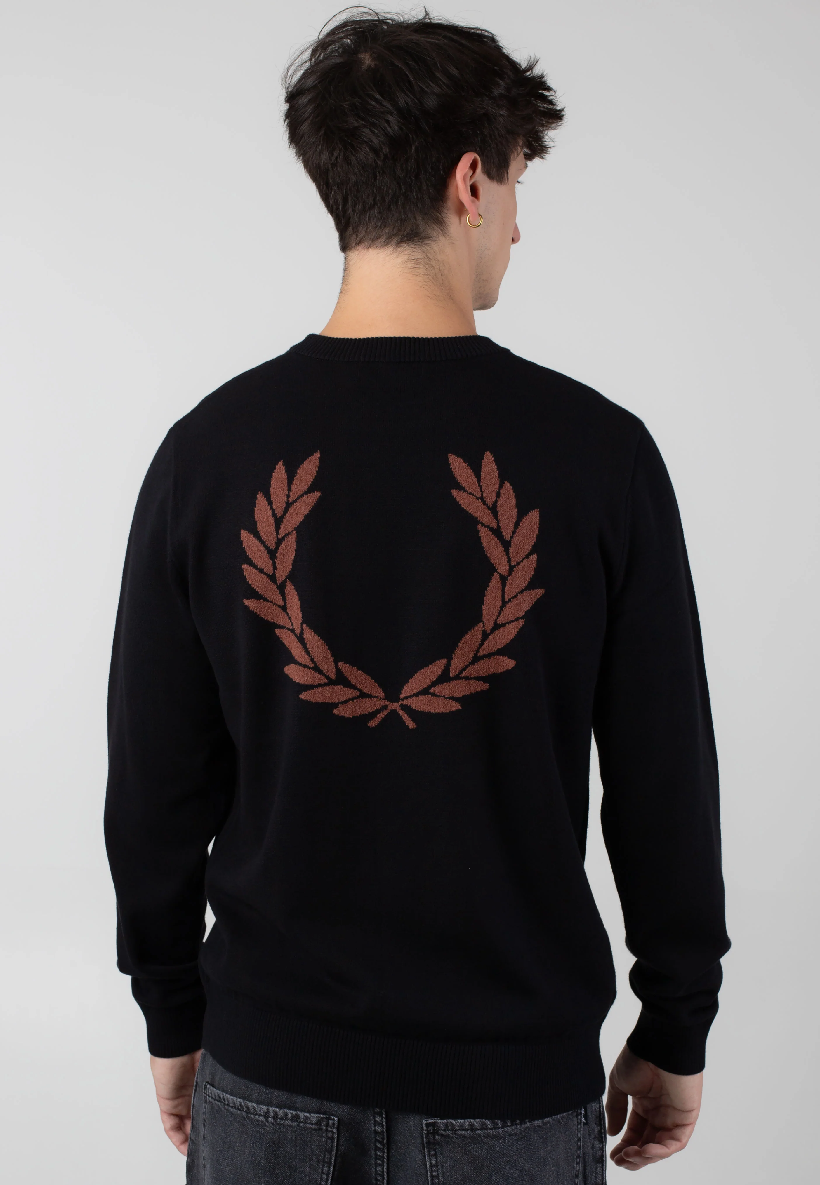 Boucle Laurel Wreath Black - Pullover - Image 2