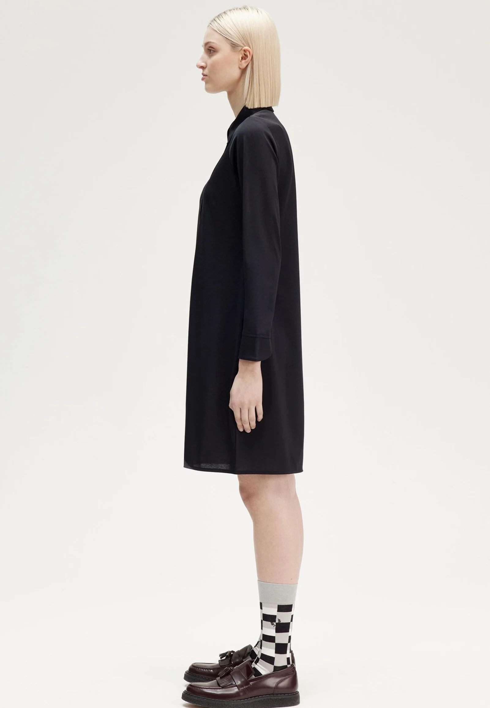 Button Through Black - Dress - Image 7