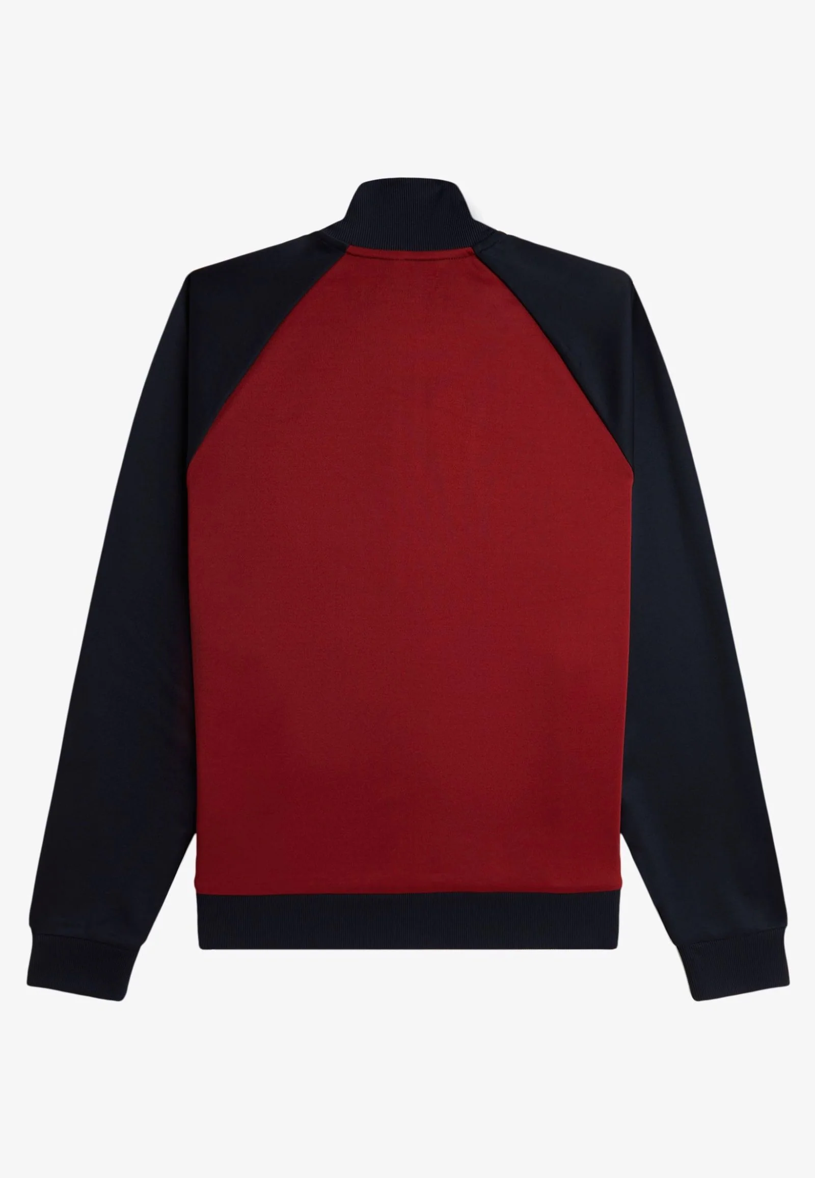 Contrast Sleeve Burnt Red/Navy - Track Jacket - Image 11