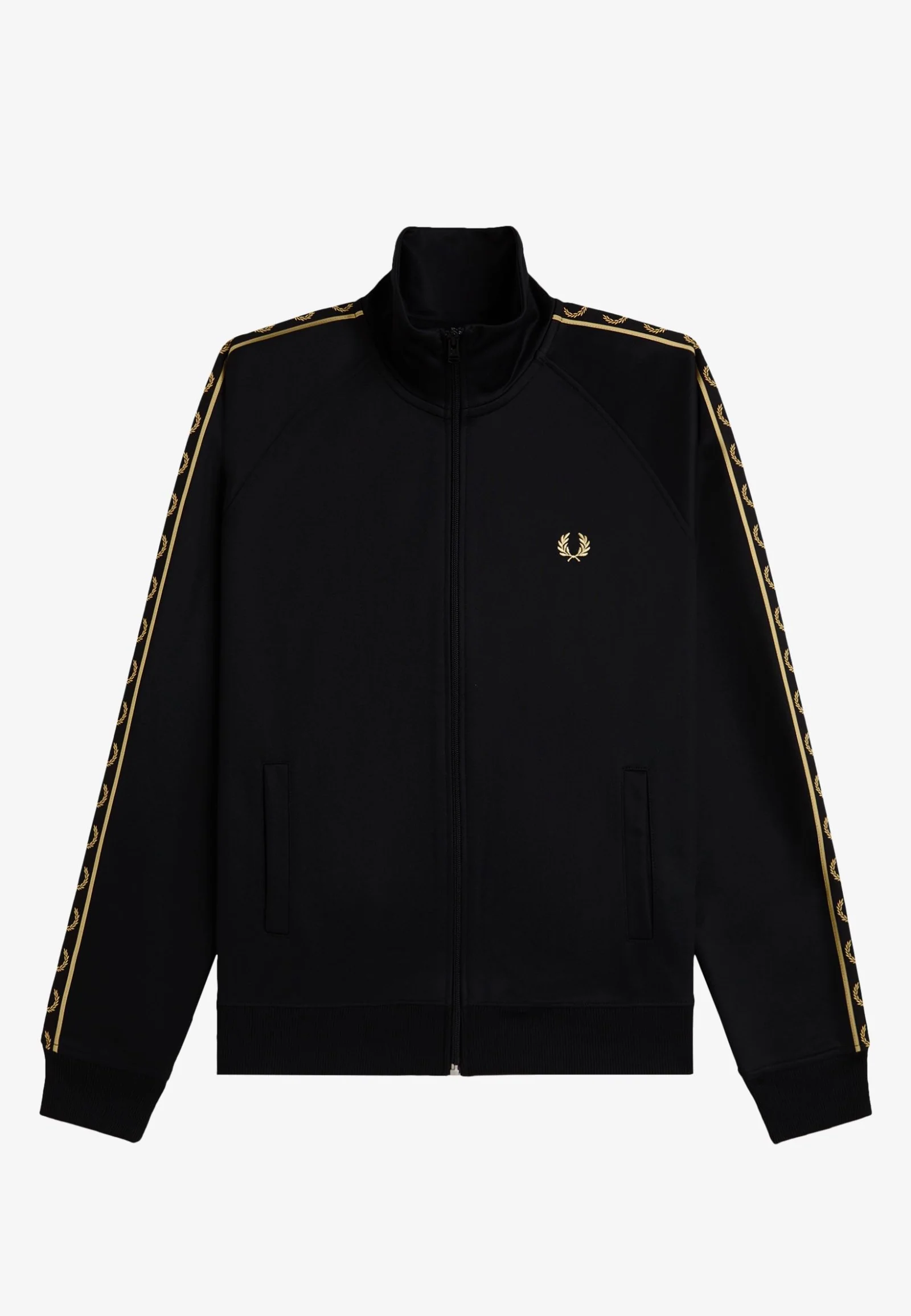 Contrast Tape Black/Champagne - Track Jacket - Image 9