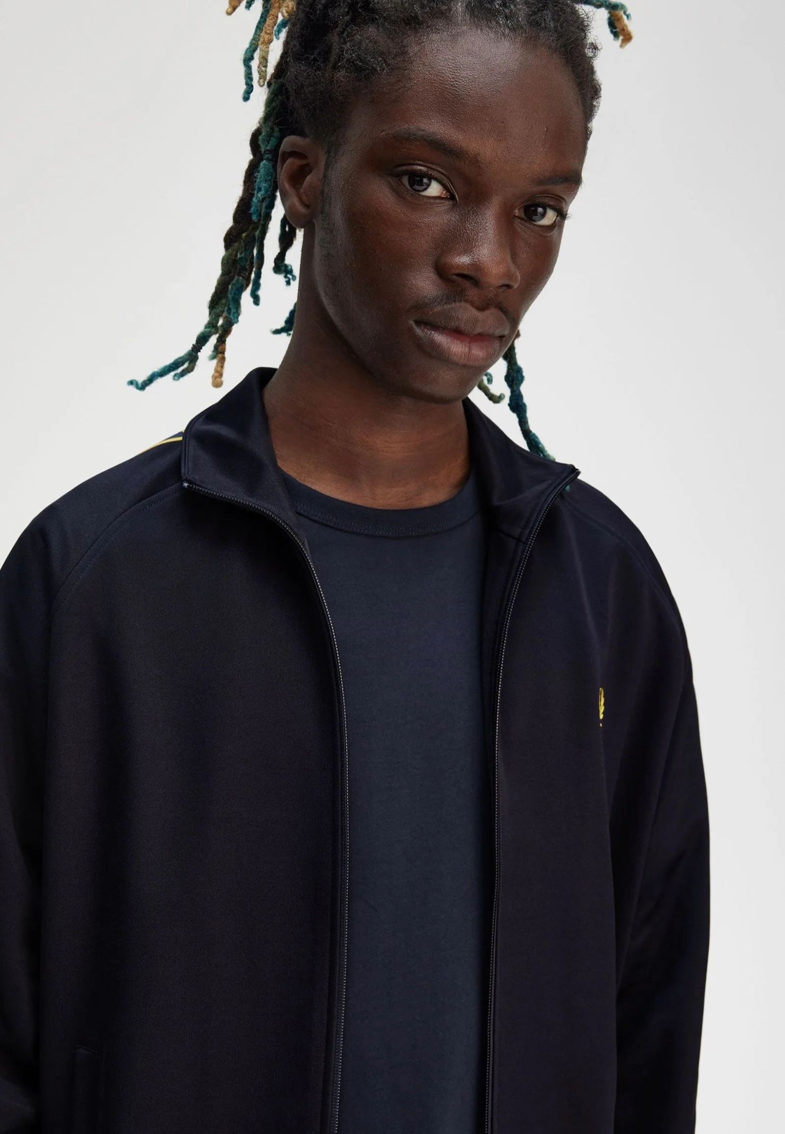 Contrast Tape Navy/Honeycomb - Track Jacket - Image 4