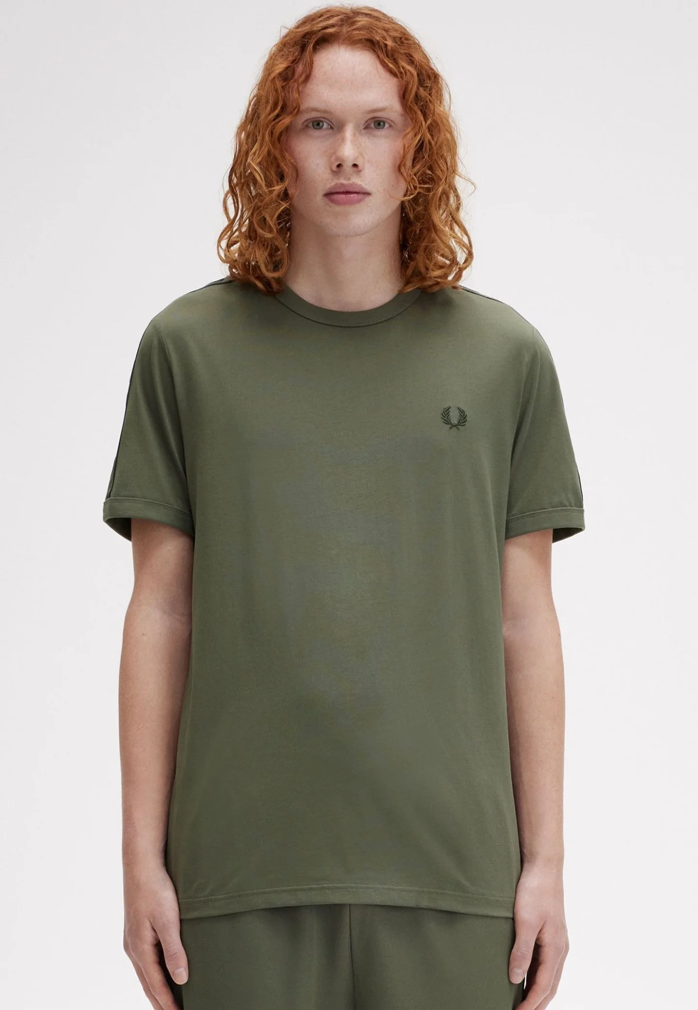 Contrast Tape Ringer Laurel Wreath Green/Night Green - T-Shirt - Image 7