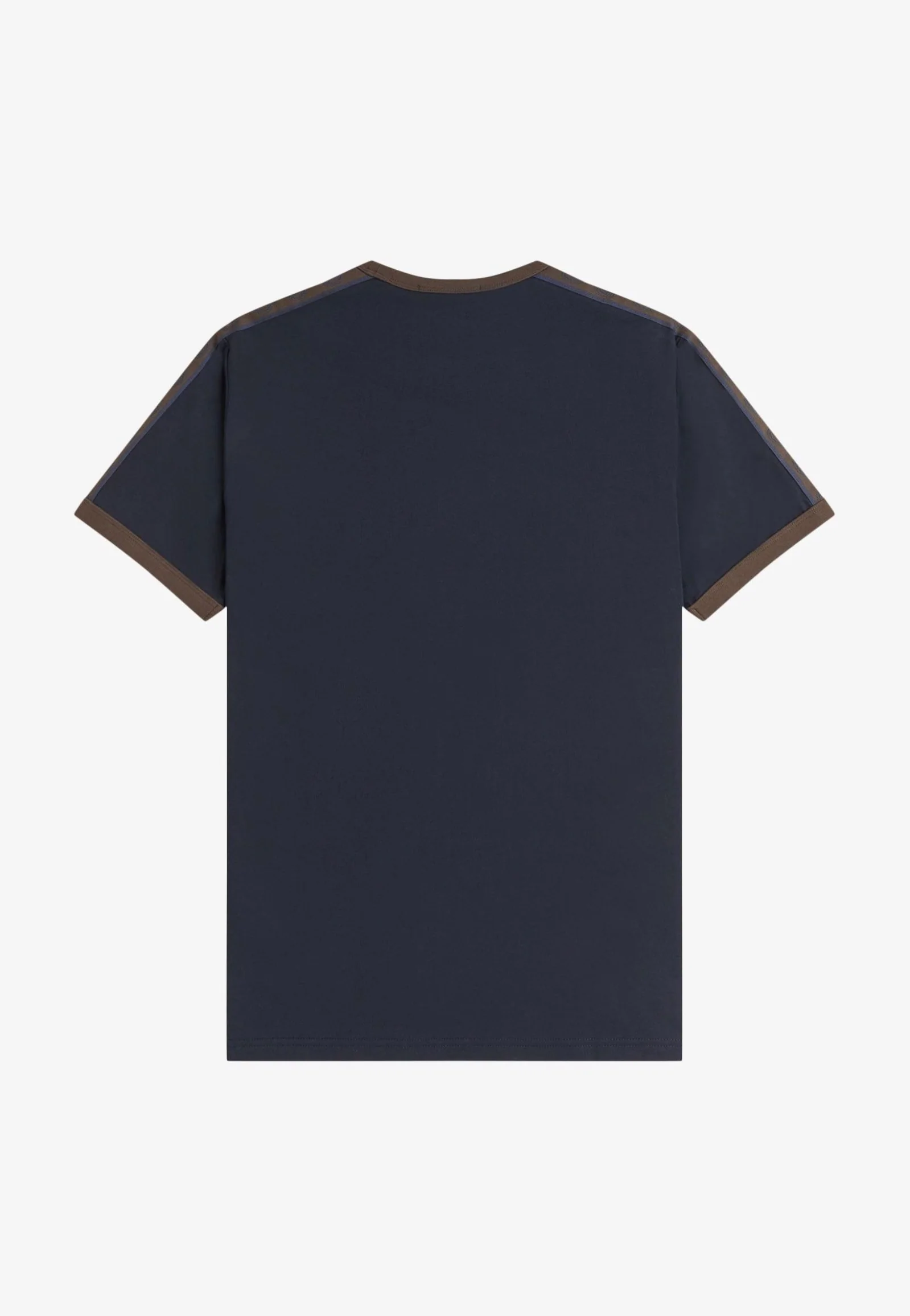 Contrast Tape Ringer Navy/Burnt Tobacco - T-Shirt - Image 9