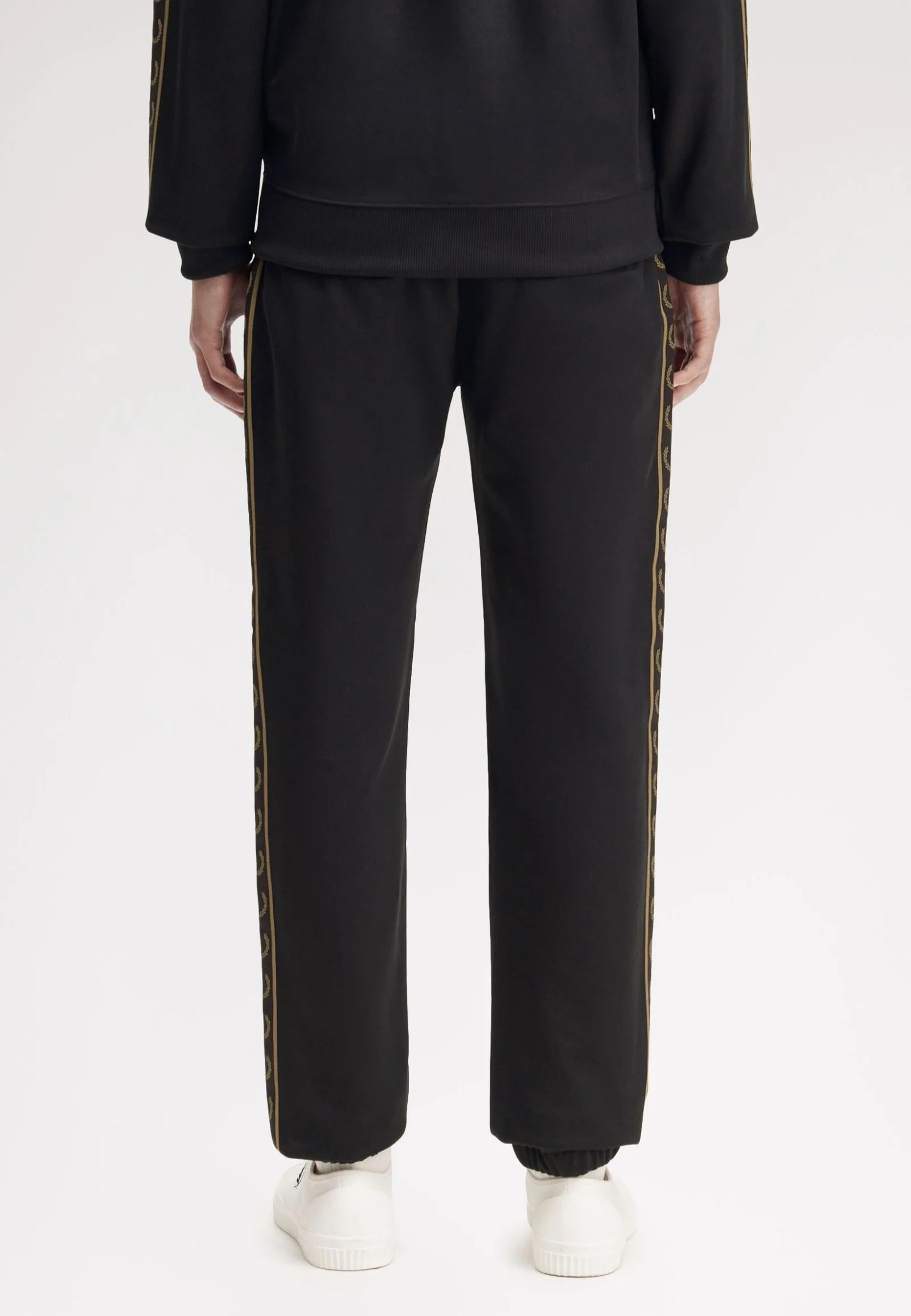 Contrast Tape Track Black/Shadedstone - Sweat Pants - Image 3