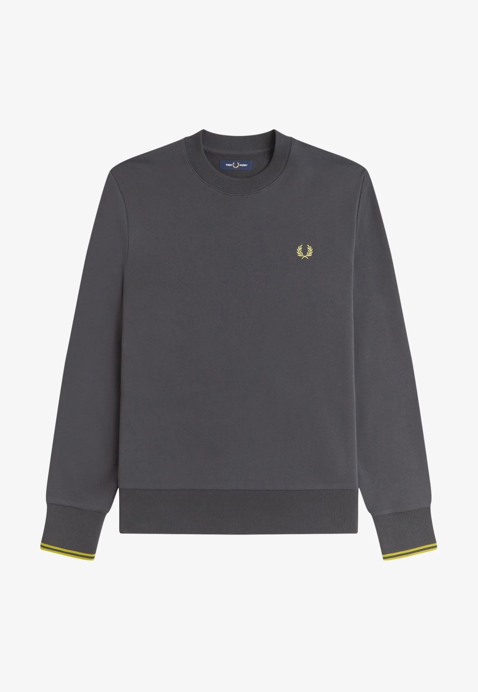 Crew Neck Anchor Grey/Tennis Ball Yellow - Sweater - Image 6