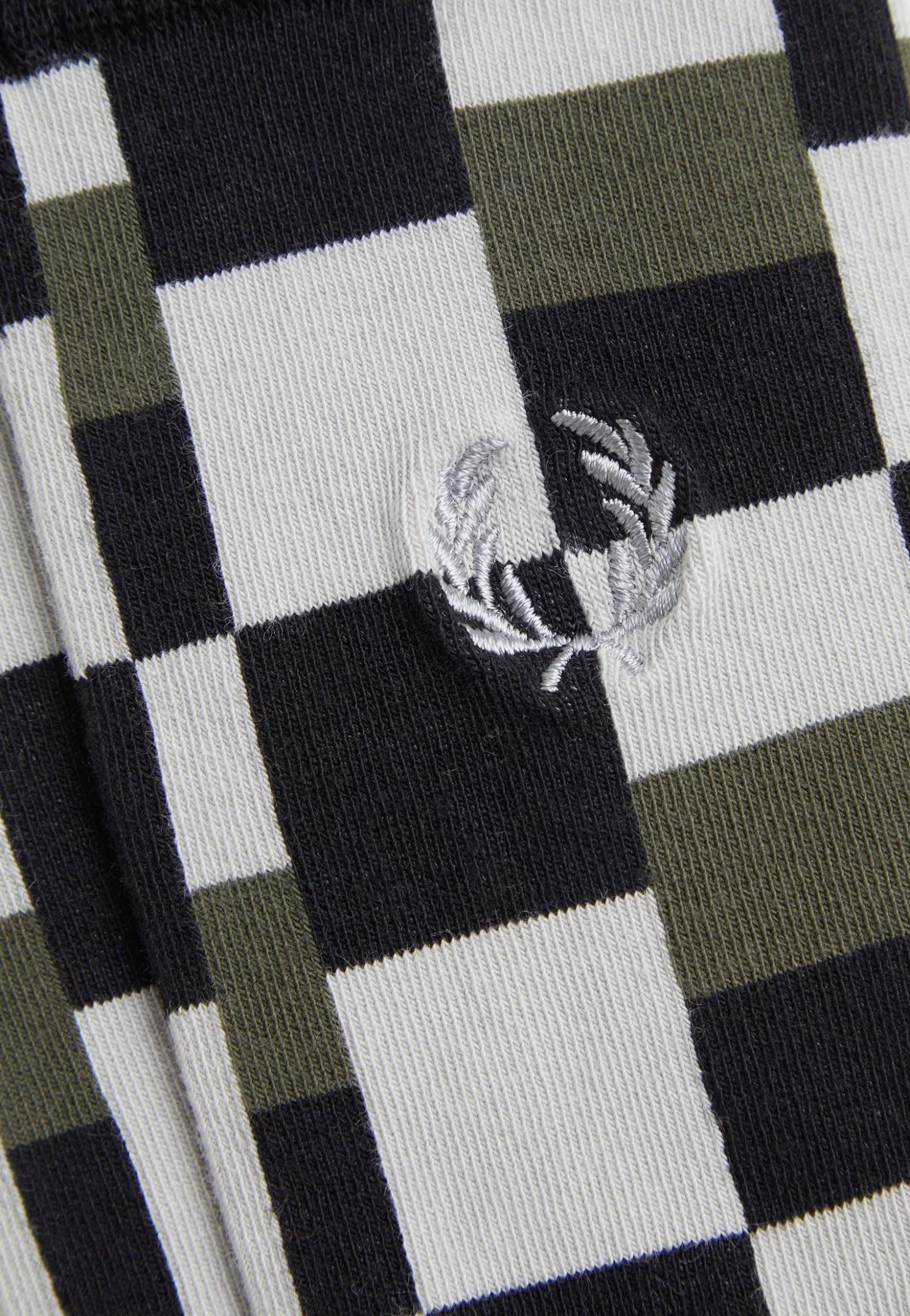 Glitch Print Brushed Black - Socks - Image 2