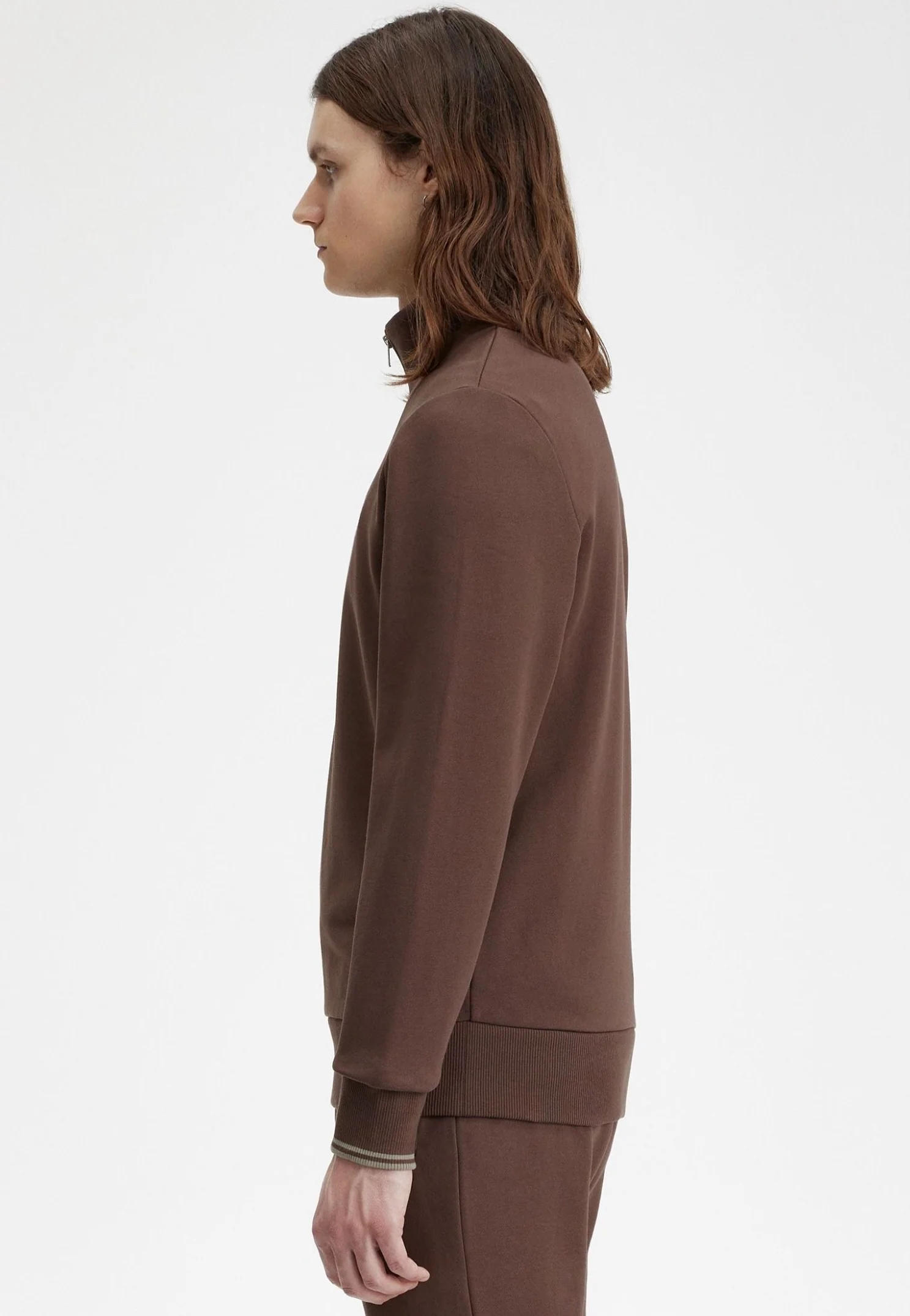 Half Zip Brick/Warm Grey - Sweater - Image 6