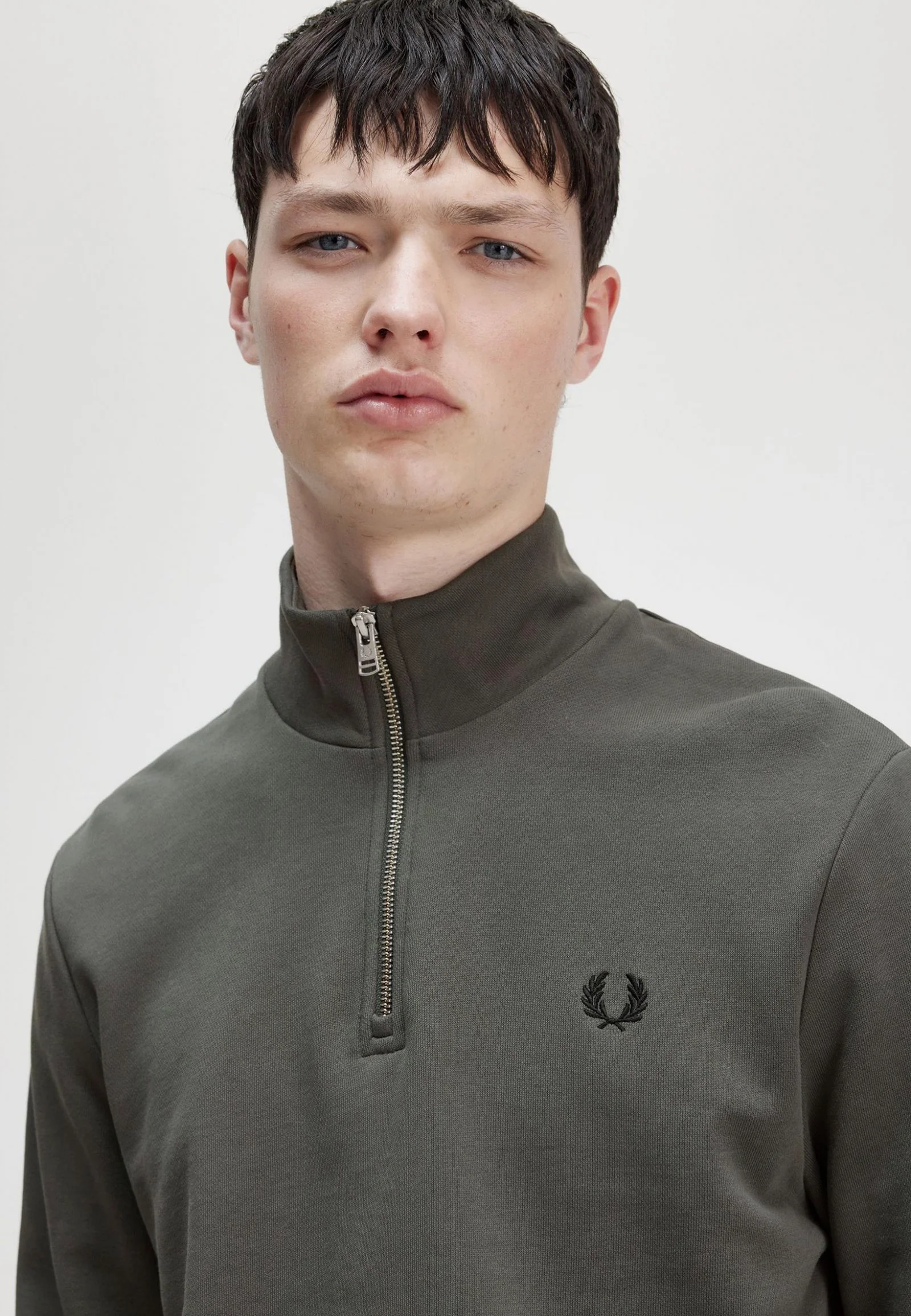 Half Zip Field Green - Sweater - Image 2