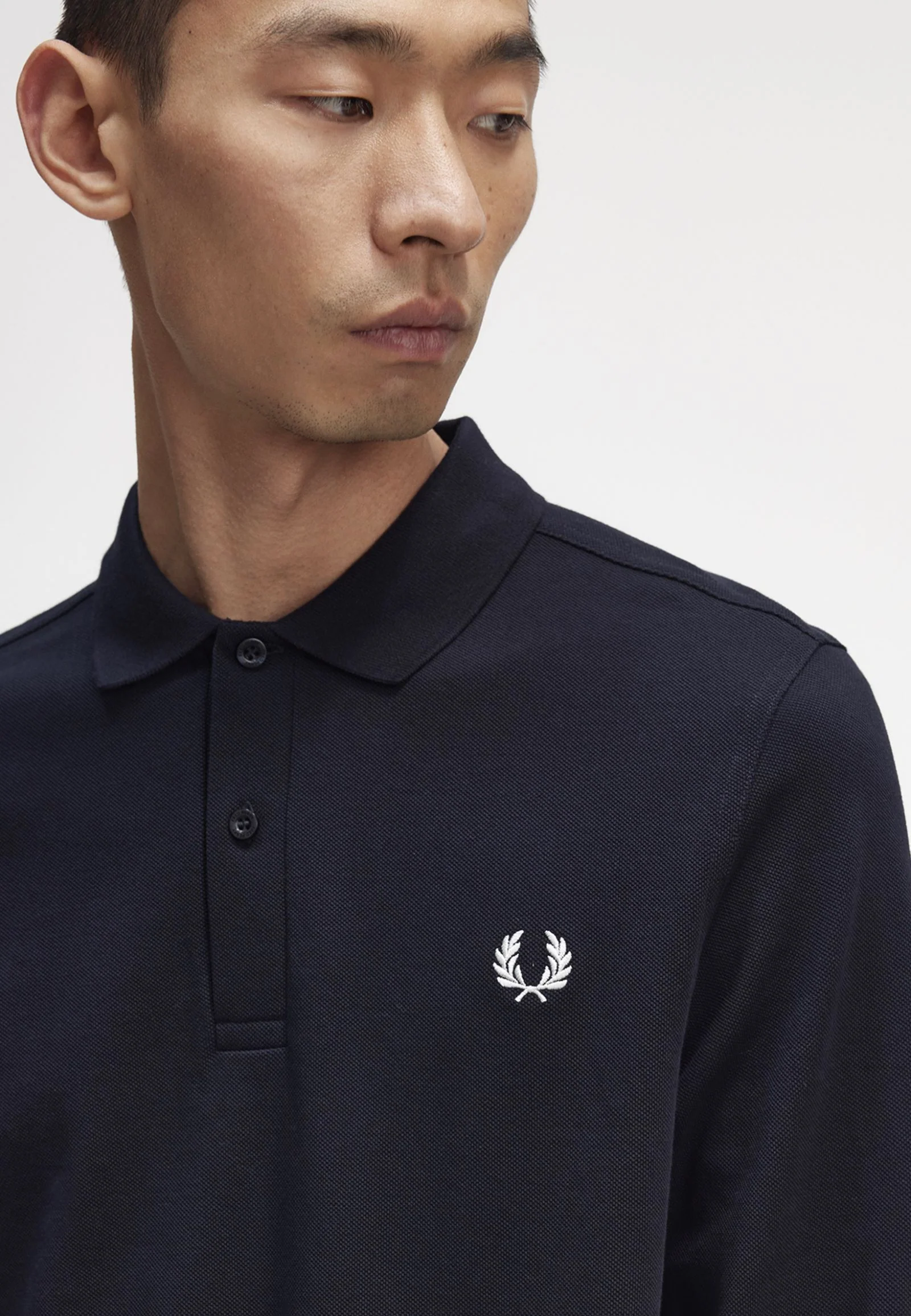 Plain Navy/White - Longsleeve - Image 4