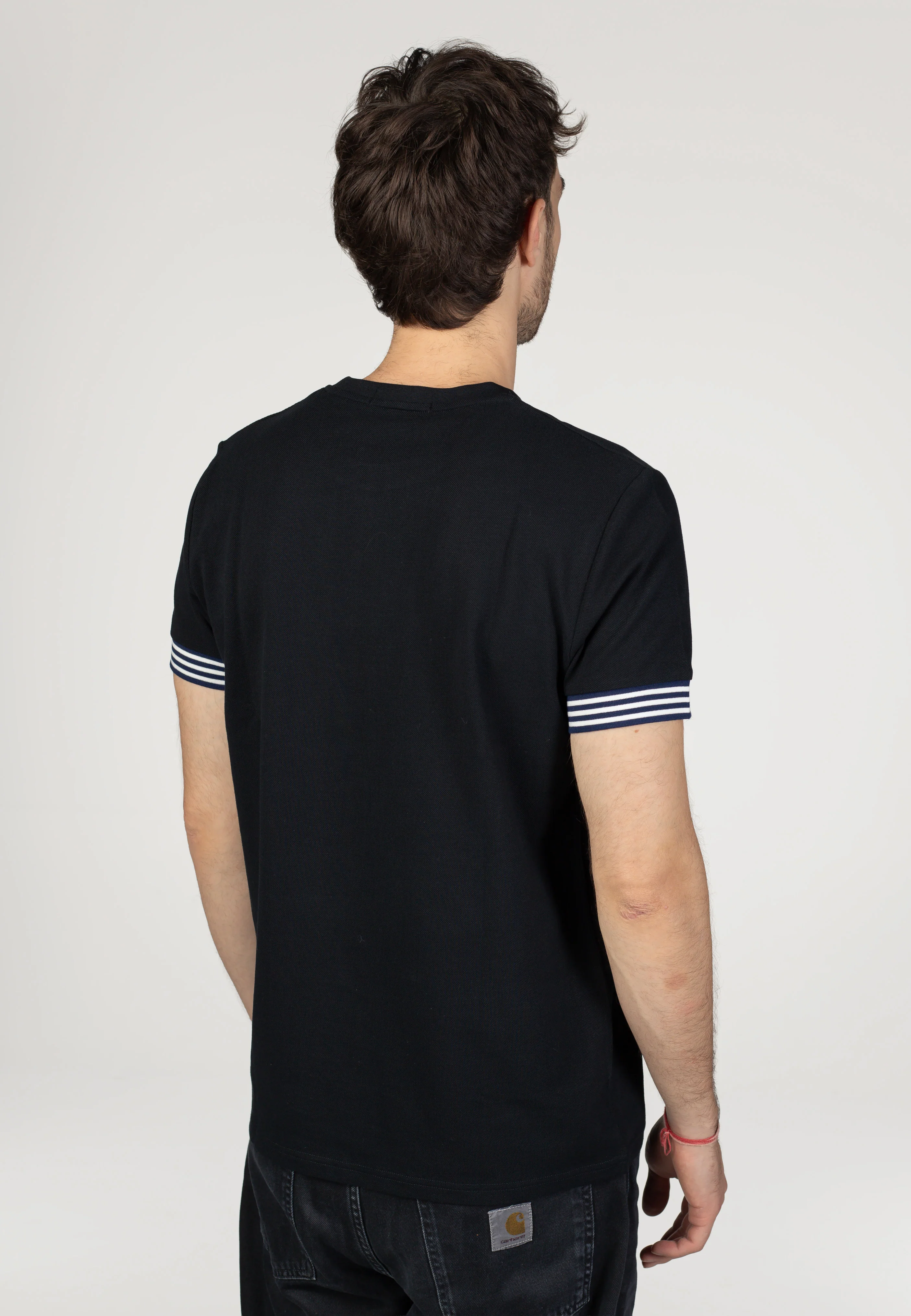 Striped Cuff Black - T-Shirt - Image 3