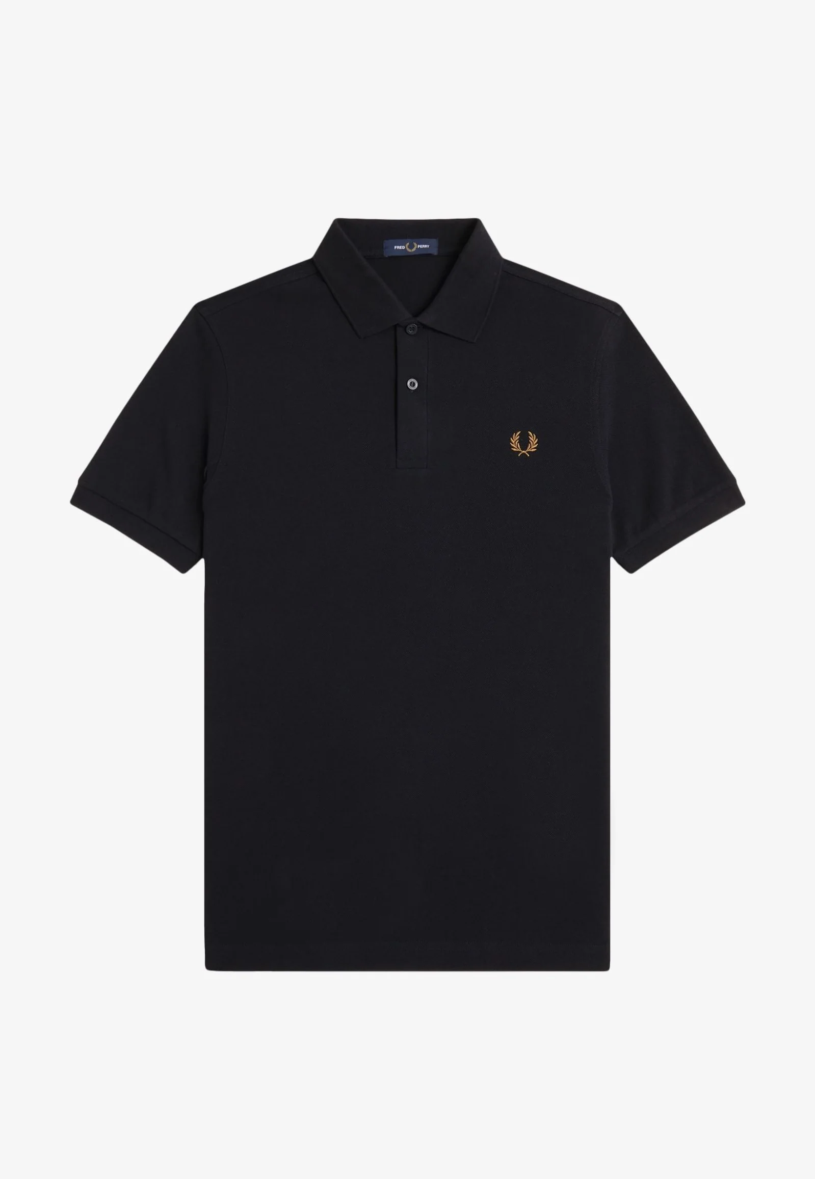 The Fred Perry Black/Dark Caramel - Polo - Image 7