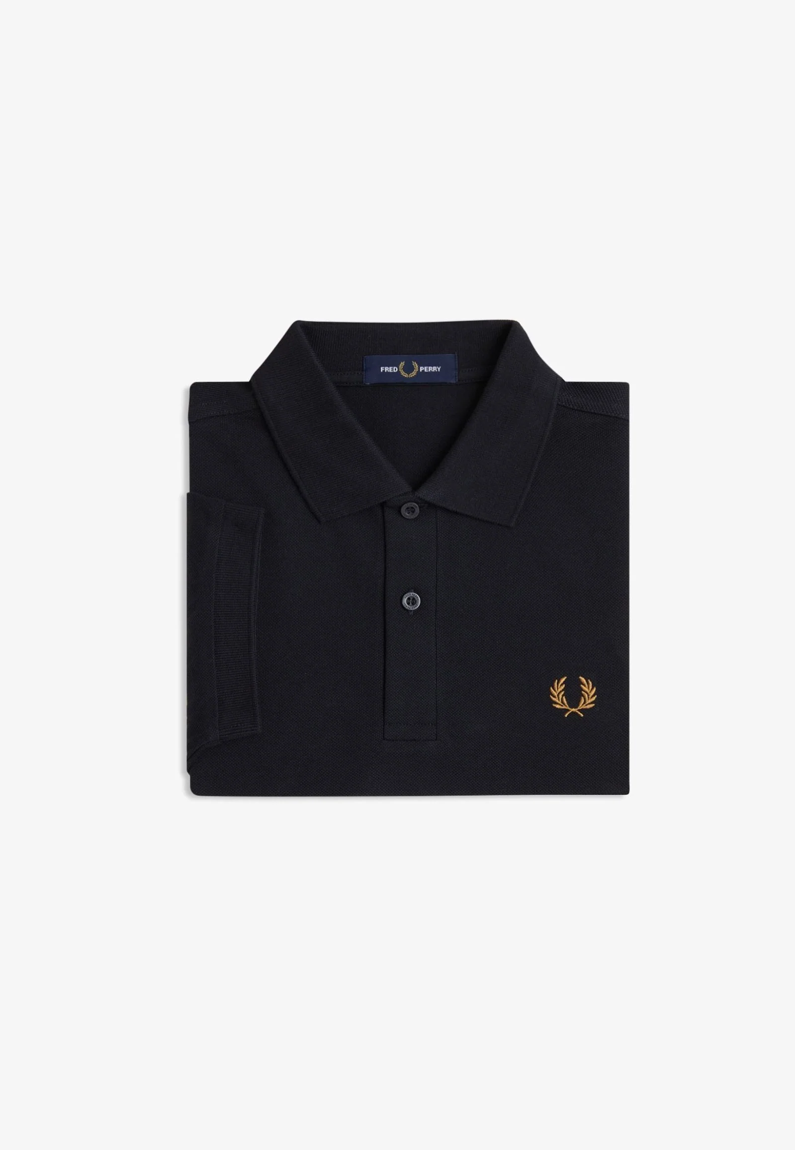 The Fred Perry Black/Dark Caramel - Polo - Image 9