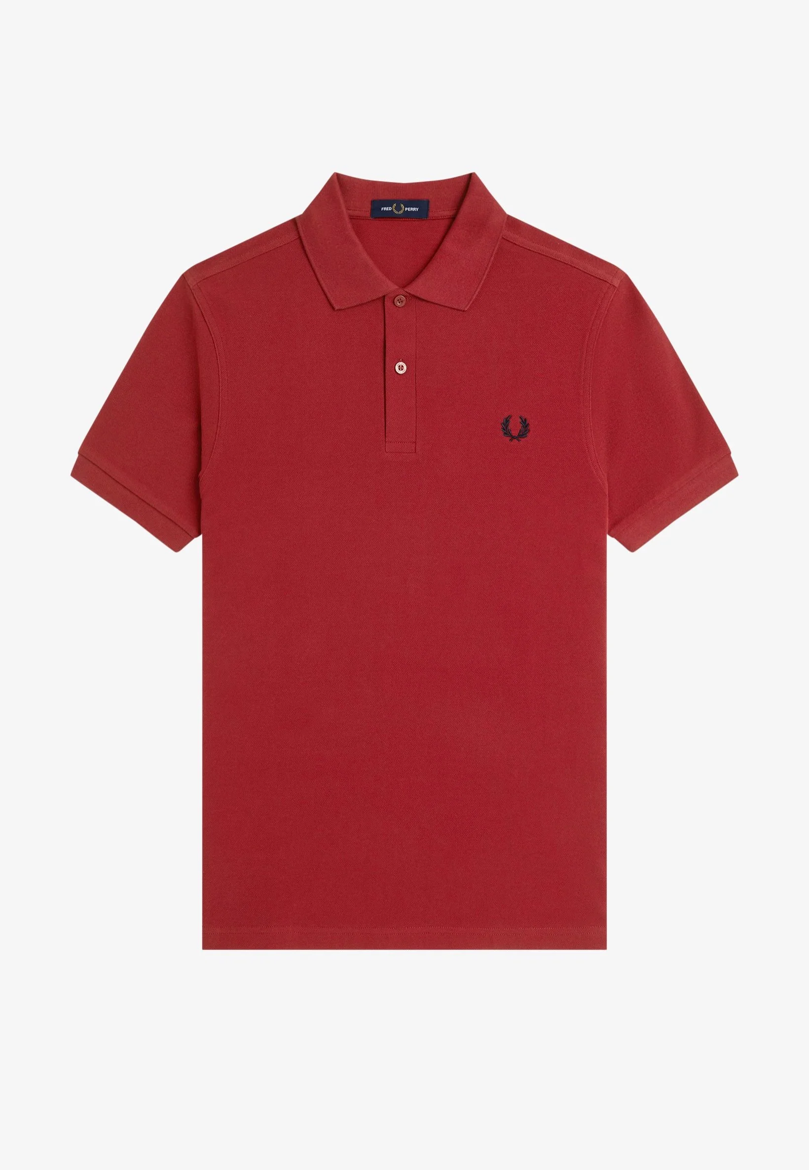 The Fred Perry Burnt Red/Navy - Polo - Image 5