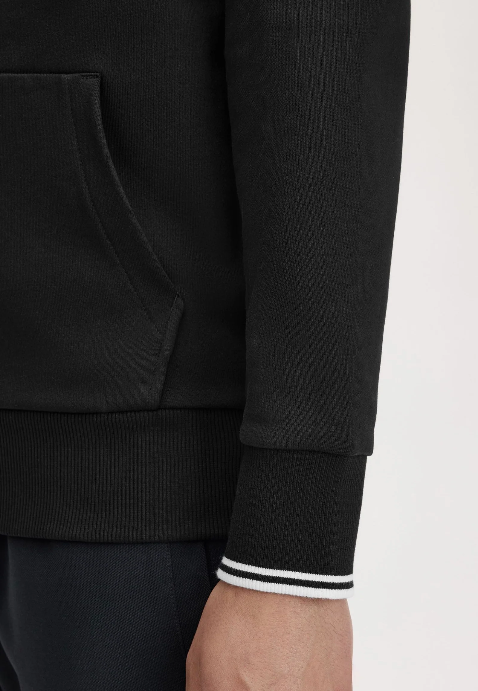Tipped Hooded Black - Hoodie - Image 7